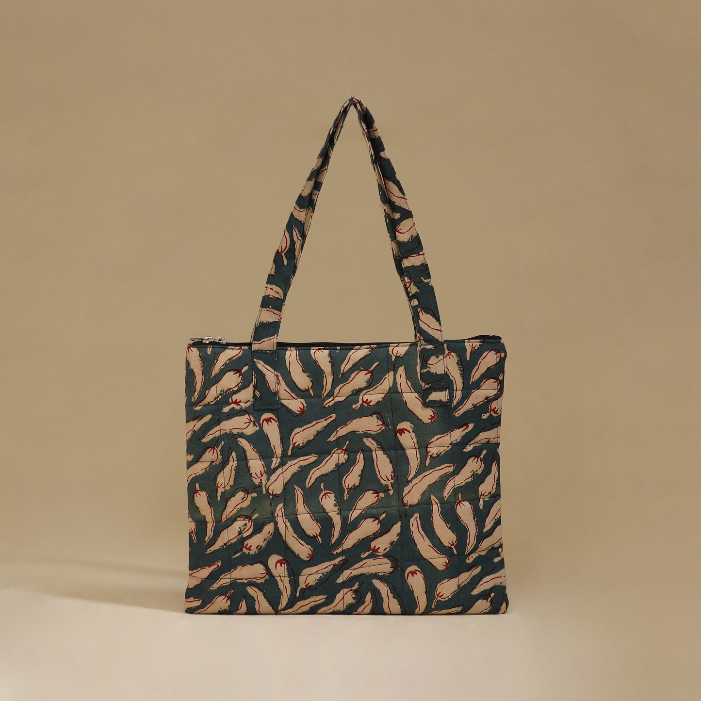 Handcrafted Cotton Quilted Handbag 21
