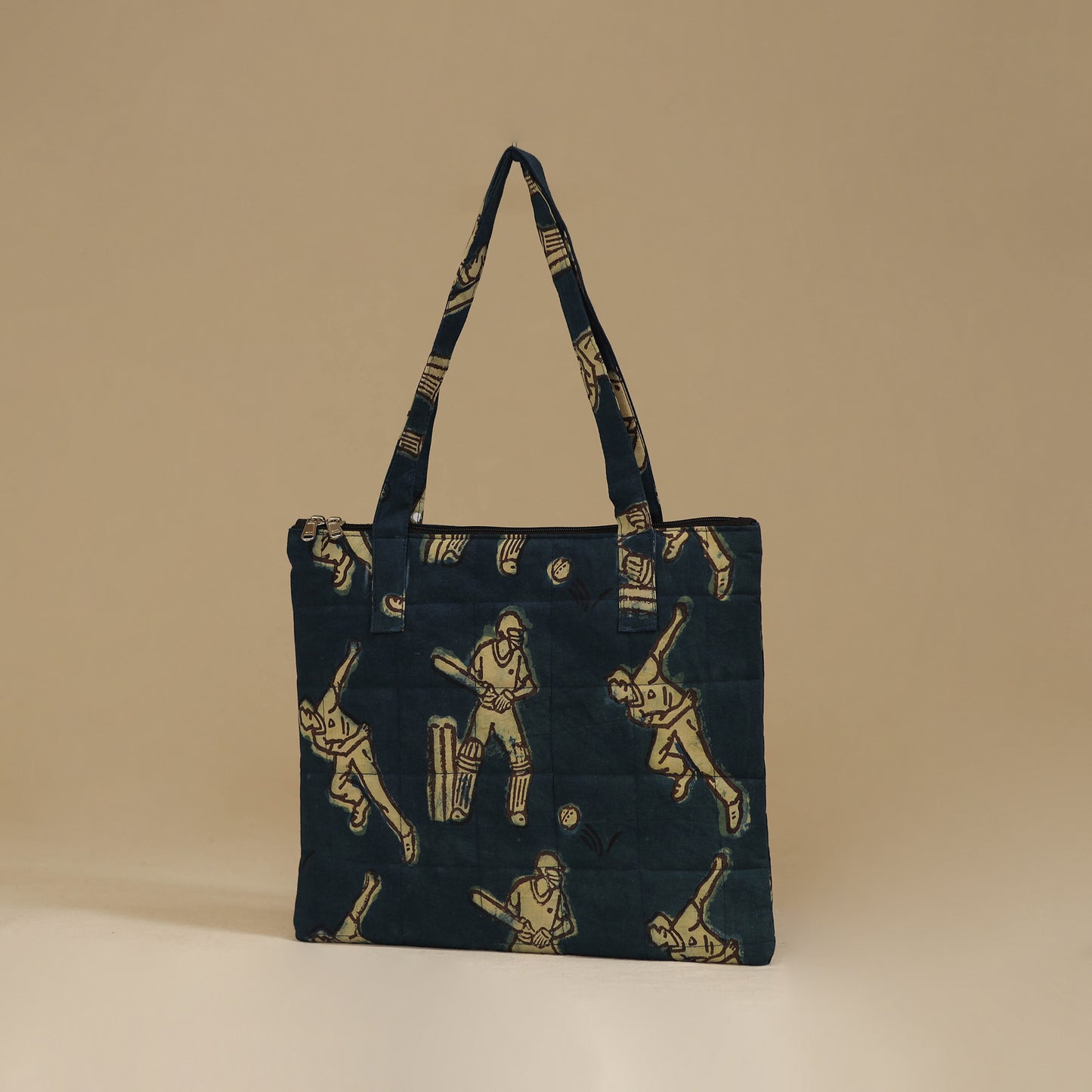 Handcrafted Cotton Quilted Handbag 23