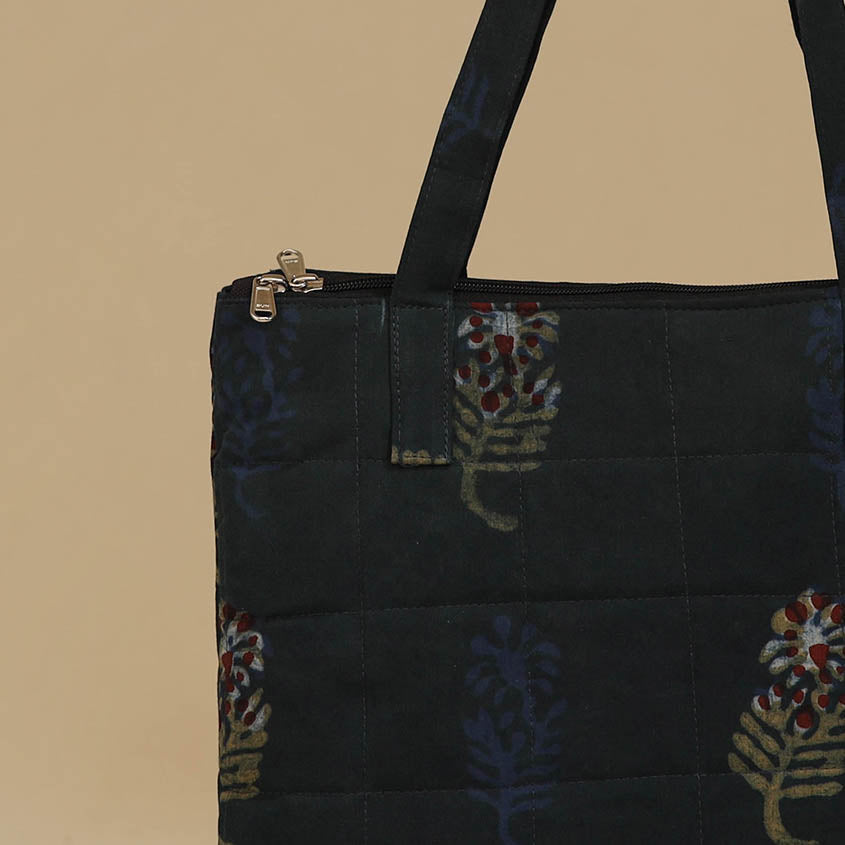 Handcrafted Cotton Quilted Handbag 26