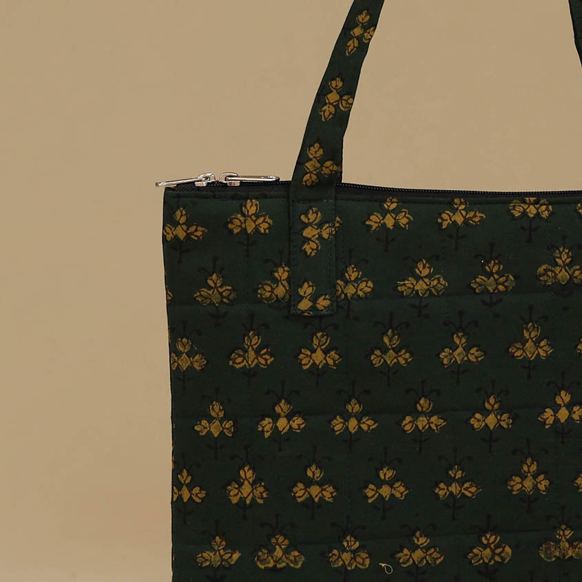 Handcrafted Cotton Quilted Handbag 27