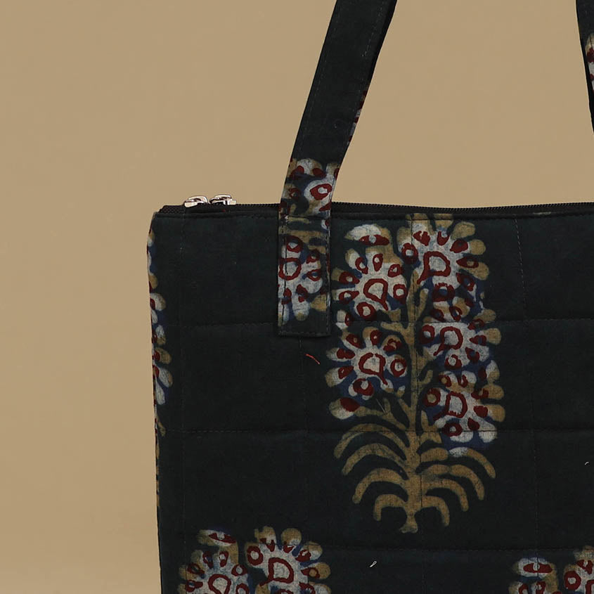 Handcrafted Cotton Quilted Handbag 28