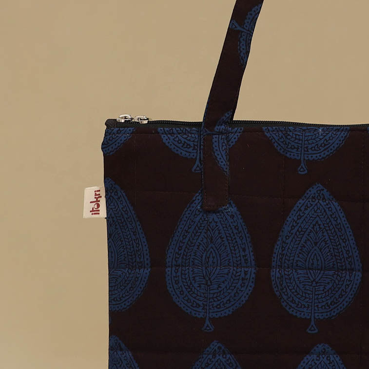 Handcrafted Cotton Quilted Handbag 07