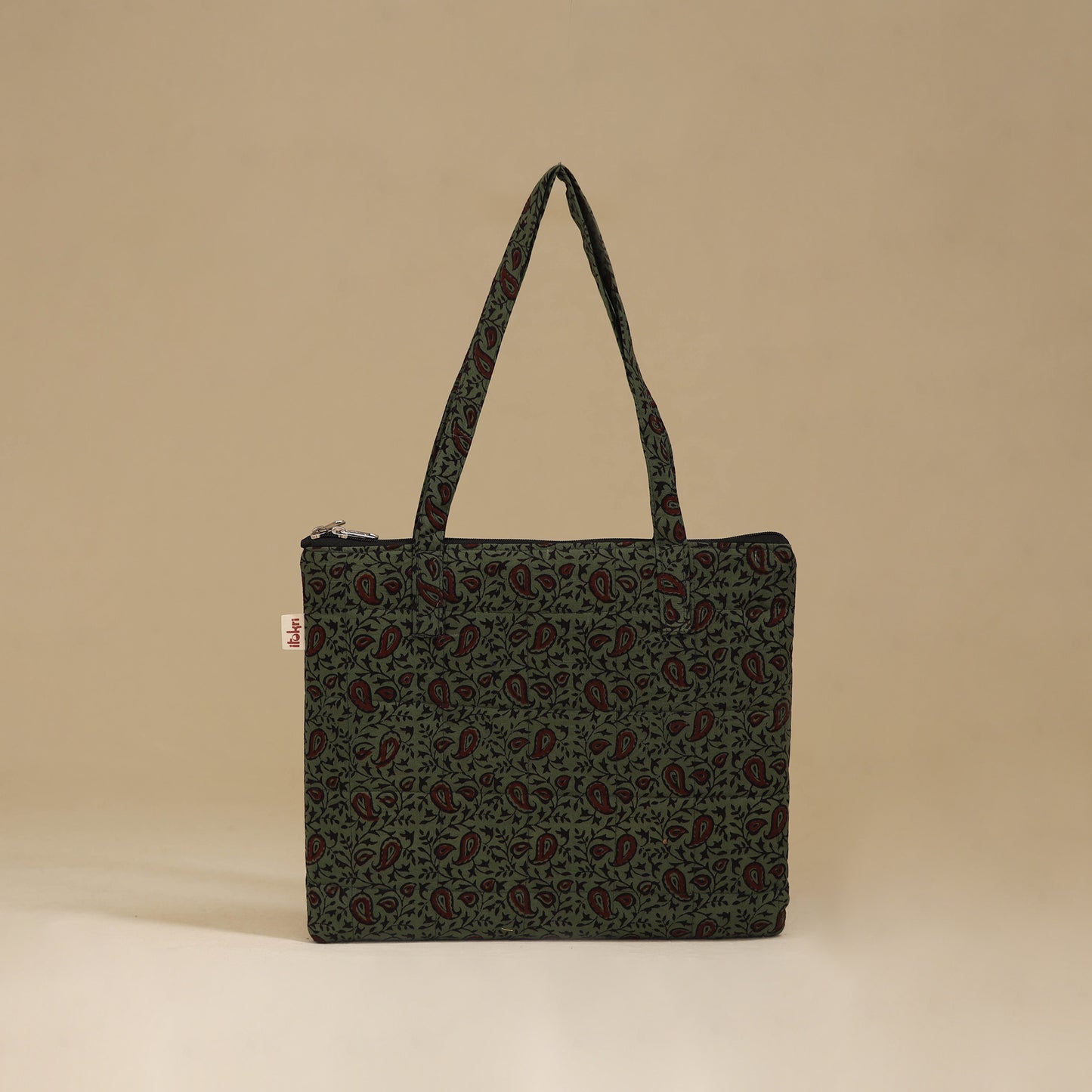 Handcrafted Cotton Quilted Handbag 08