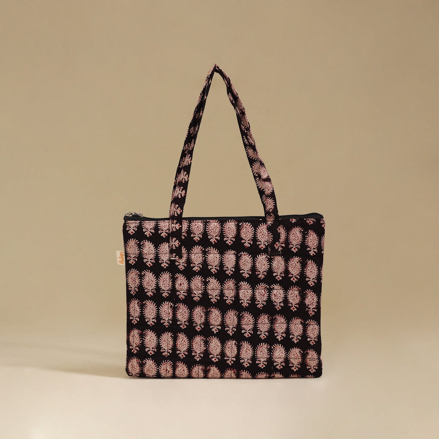 Handcrafted Cotton Quilted Handbag 14