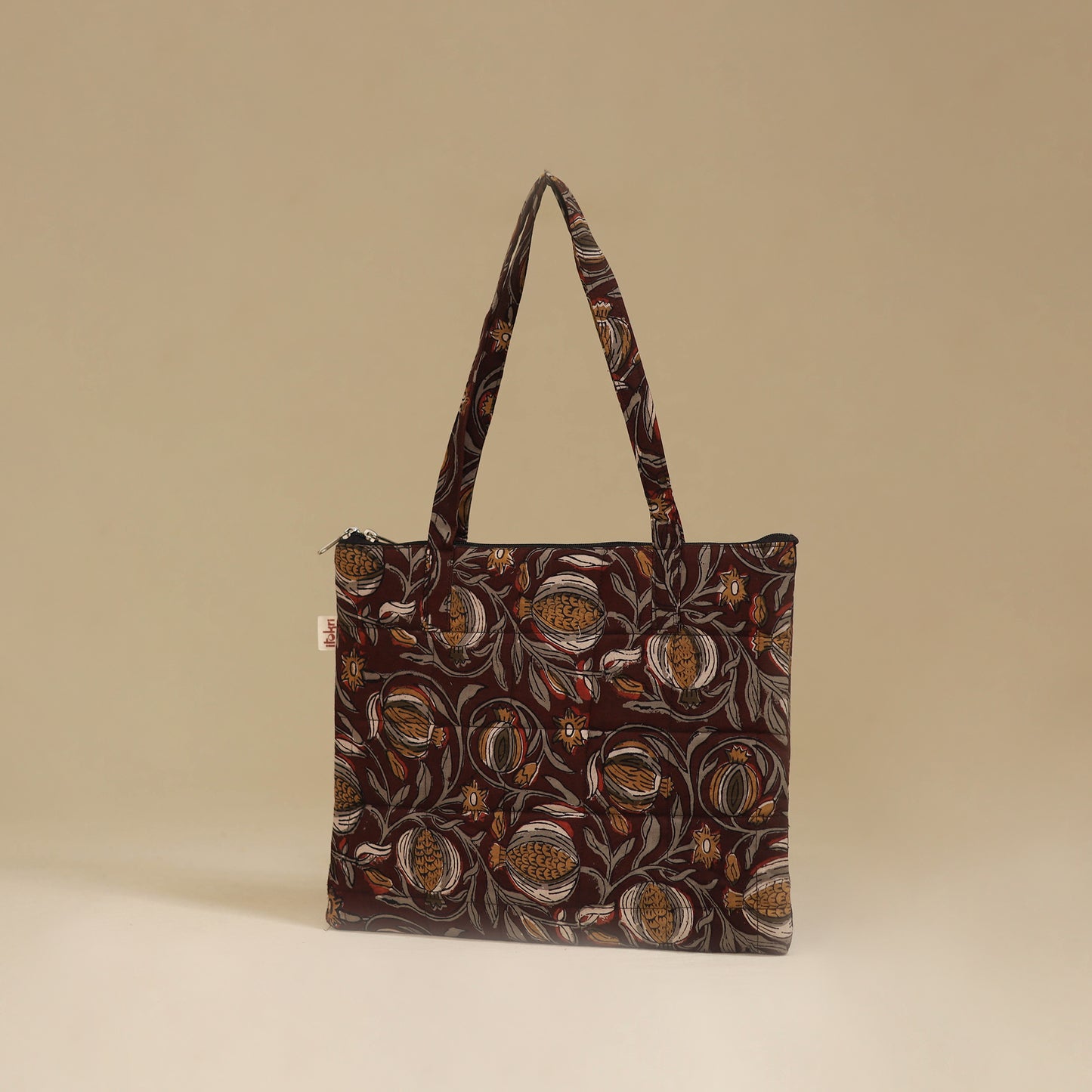 Handcrafted Cotton Quilted Handbag 16