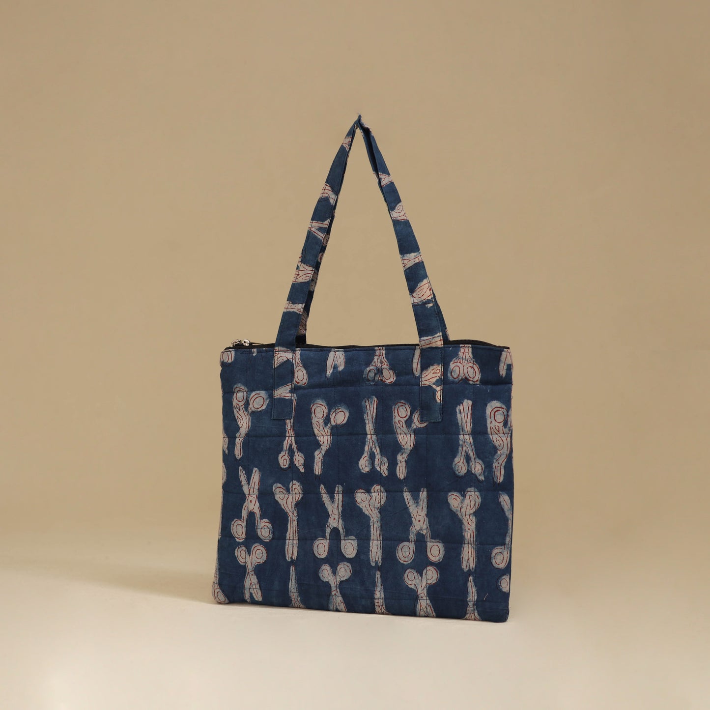 Handcrafted Cotton Quilted Handbag 19