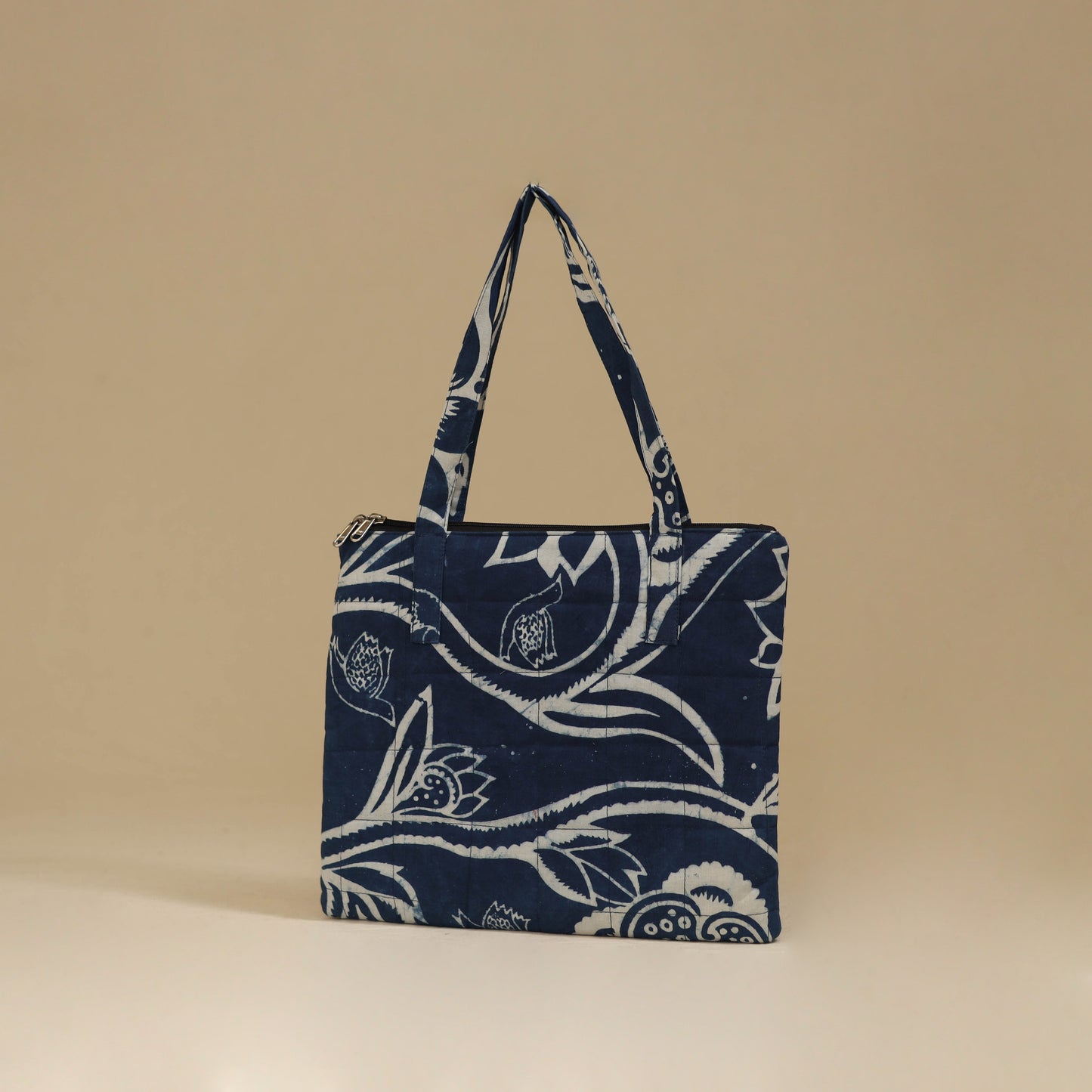 Handcrafted Cotton Quilted Handbag 23