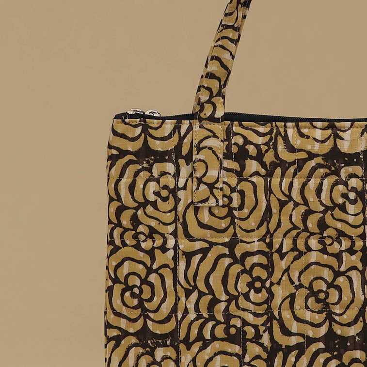 Handcrafted Cotton Quilted Handbag 24
