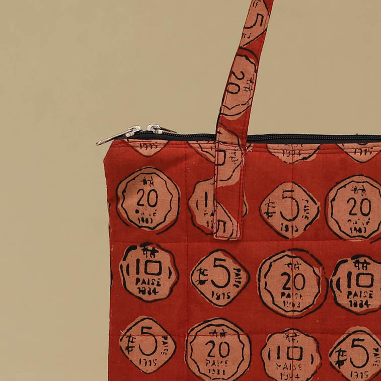 Handcrafted Cotton Quilted Handbag 28