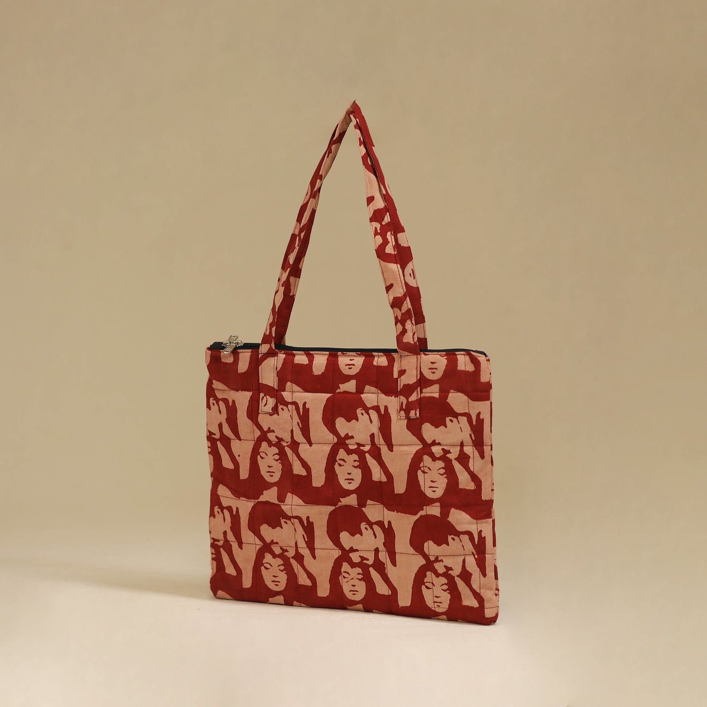 Handcrafted Cotton Quilted Handbag 29