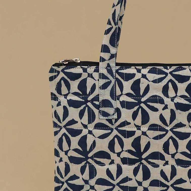 Handcrafted Cotton Quilted Handbag 34