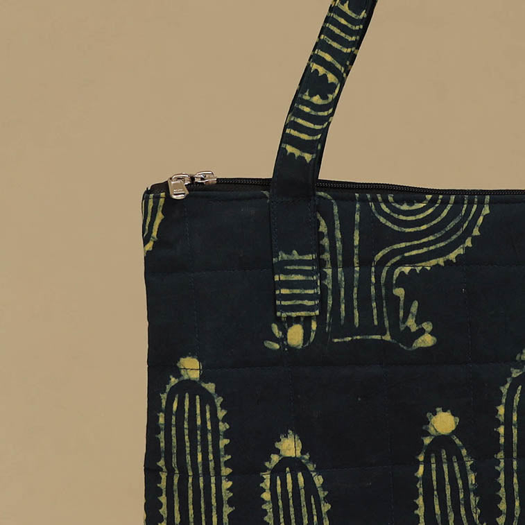 Handcrafted Cotton Quilted Handbag 38