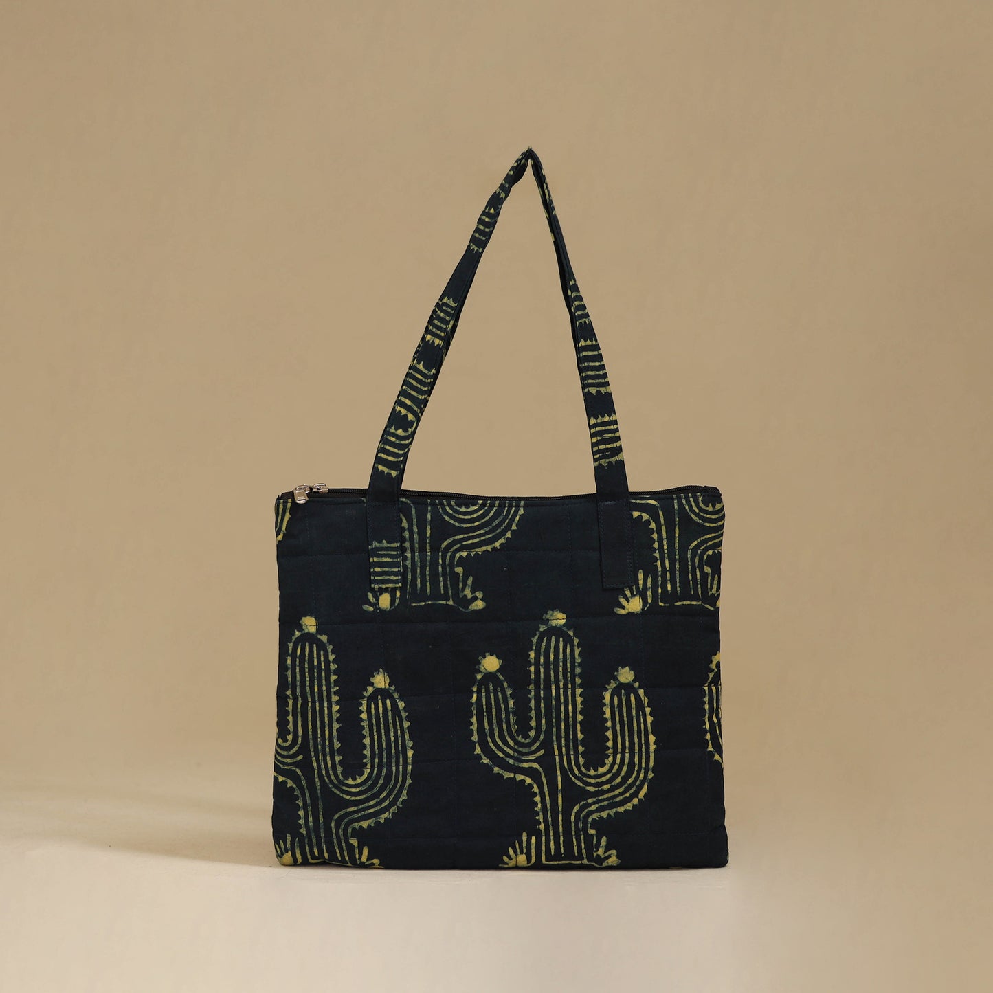 Handcrafted Cotton Quilted Handbag 38