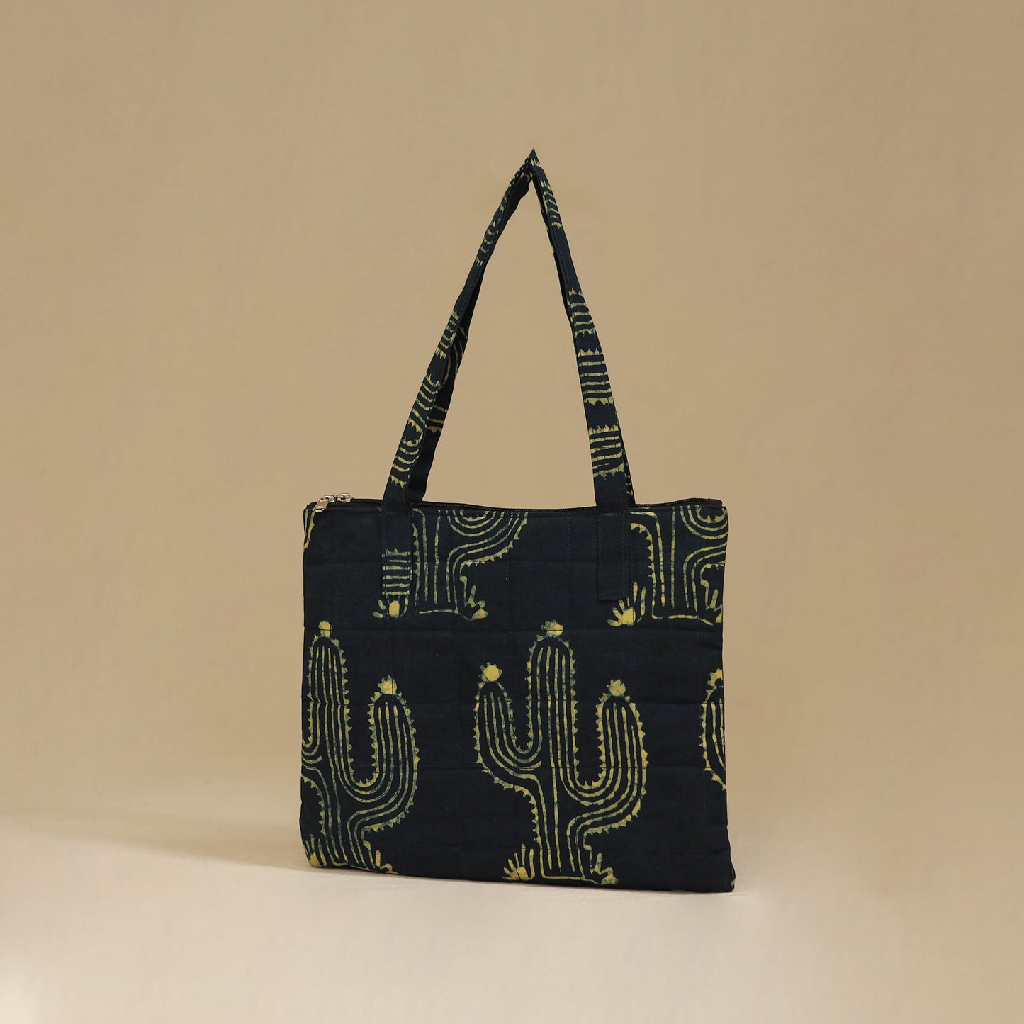 Handcrafted Cotton Quilted Handbag 38