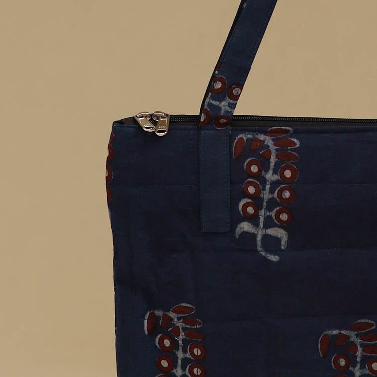 Handcrafted Cotton Quilted Handbag 47