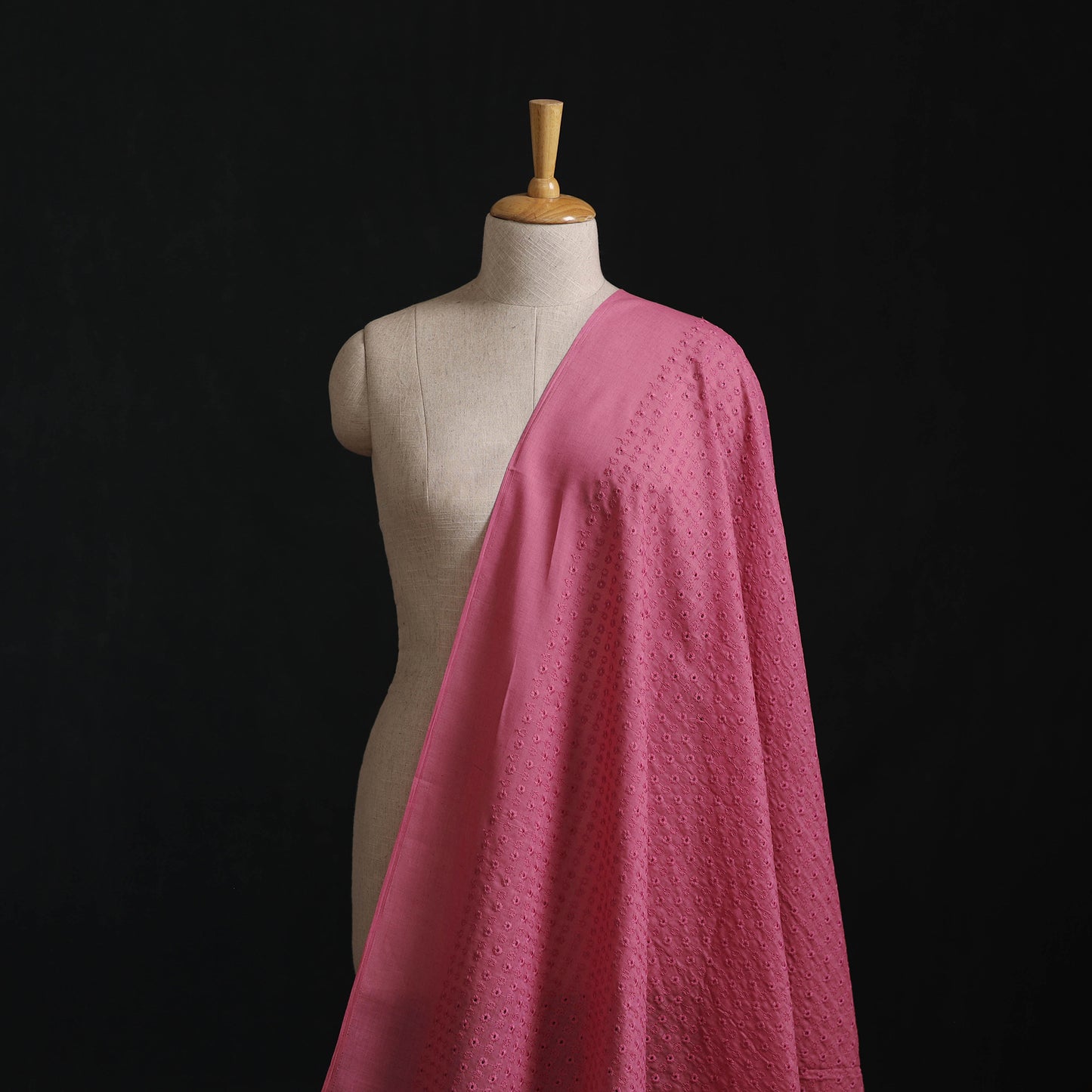 Floral Embroidered Cotton Hakoba Fabric 14