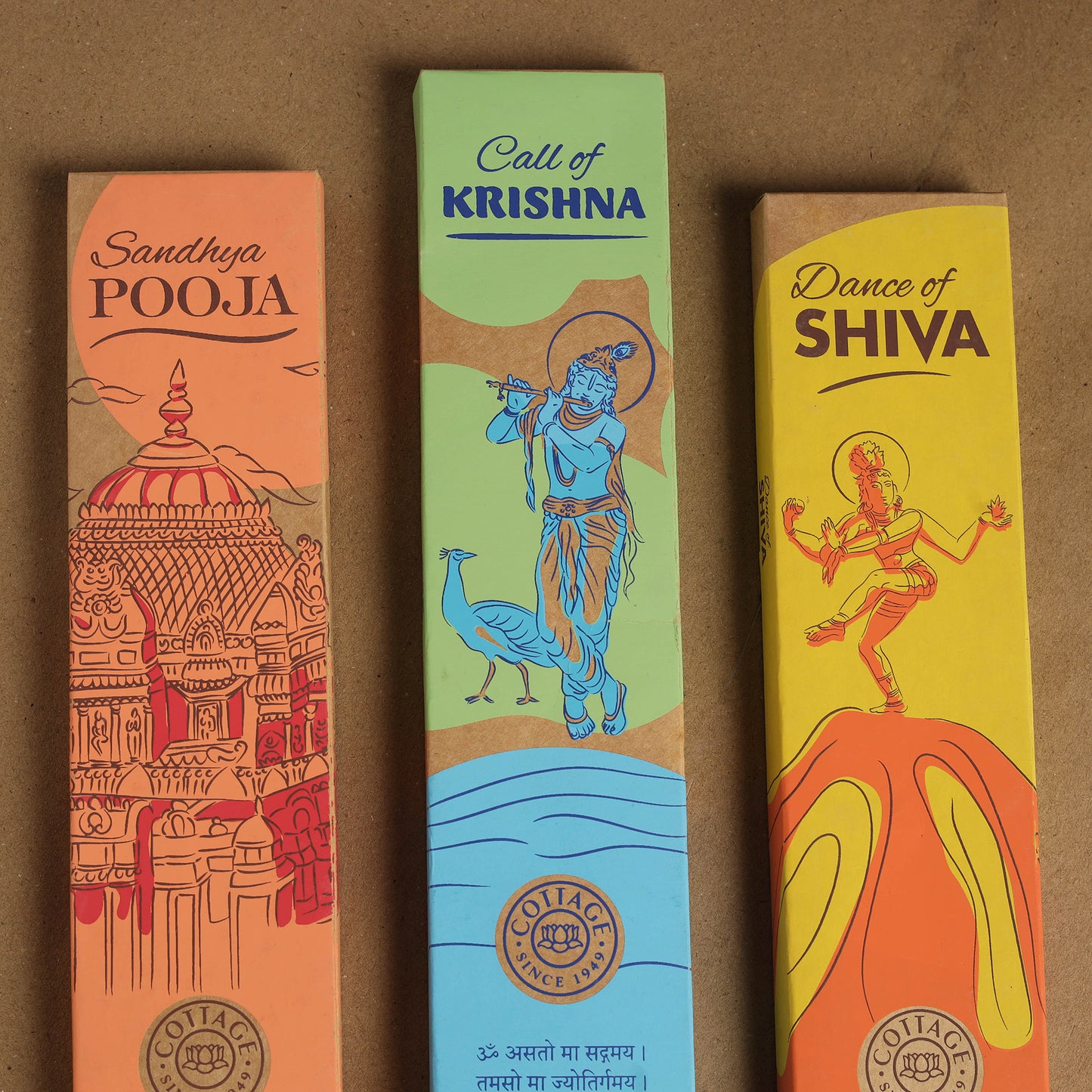 Sri Aurobindo Ashram Natural Incense Stick Box (Set of 3) 14