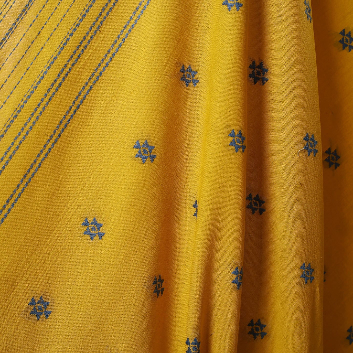 Yellow - prewashed cotton jacquard weave fabric 22