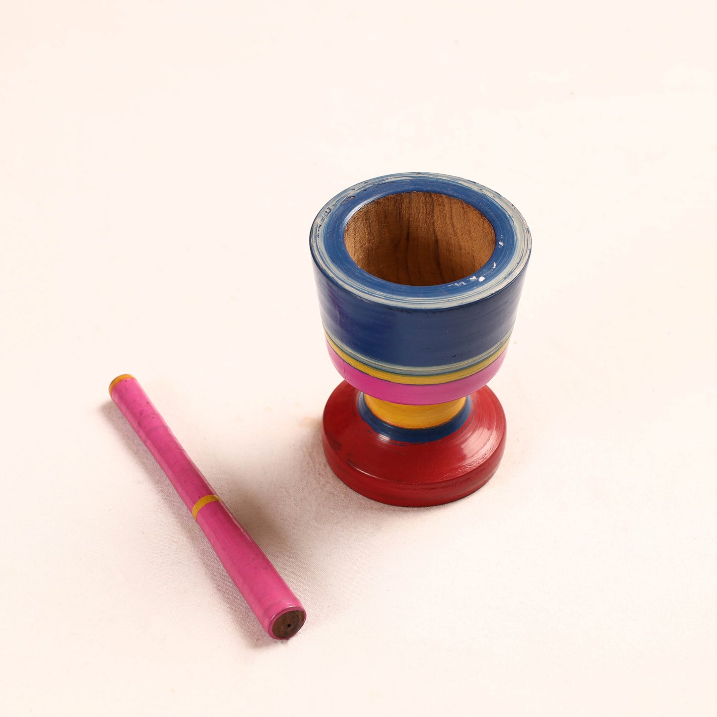  Wooden Mortar And Pestle
