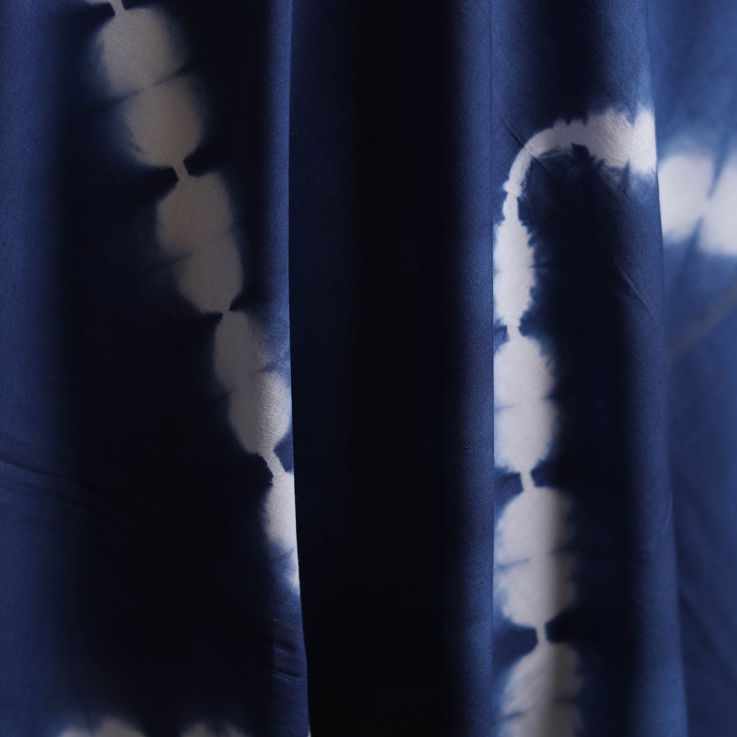 Blue - Shibori Tie-Dye Pure Mul Cotton Fabric 04