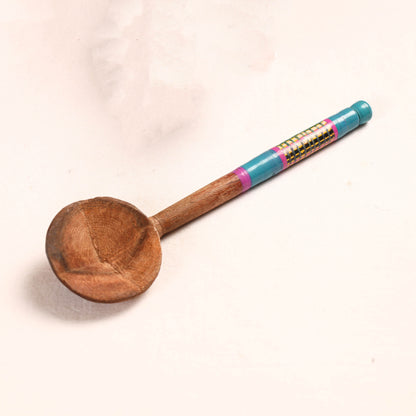 Handmade Lacquered Wooden Ladle Spoon - Small