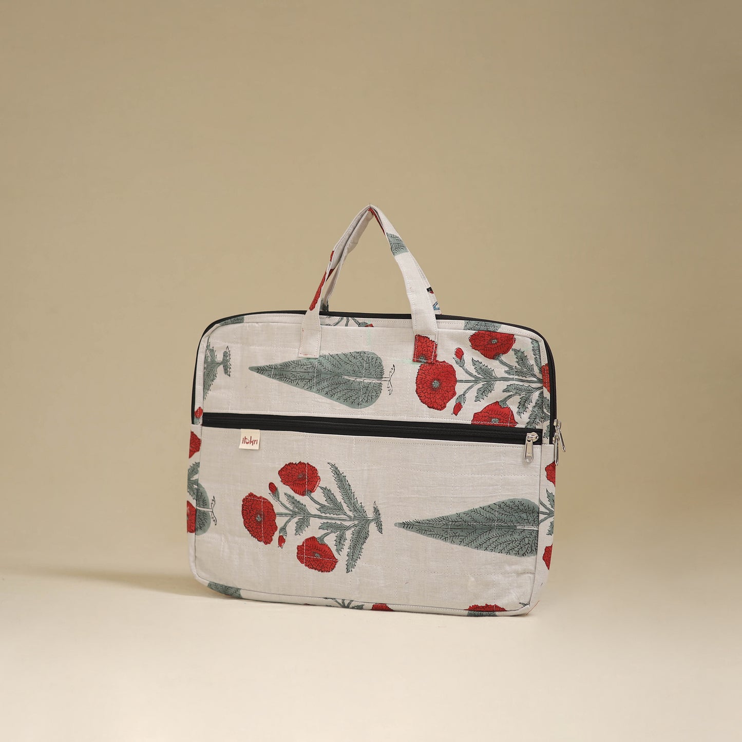 Handcrafted Quilted Laptop Bag 22