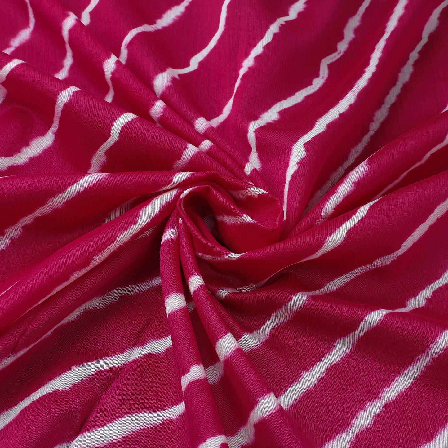 Dark Pink - Leheriya Tie-Dye Chanderi Silk Fabric 37
