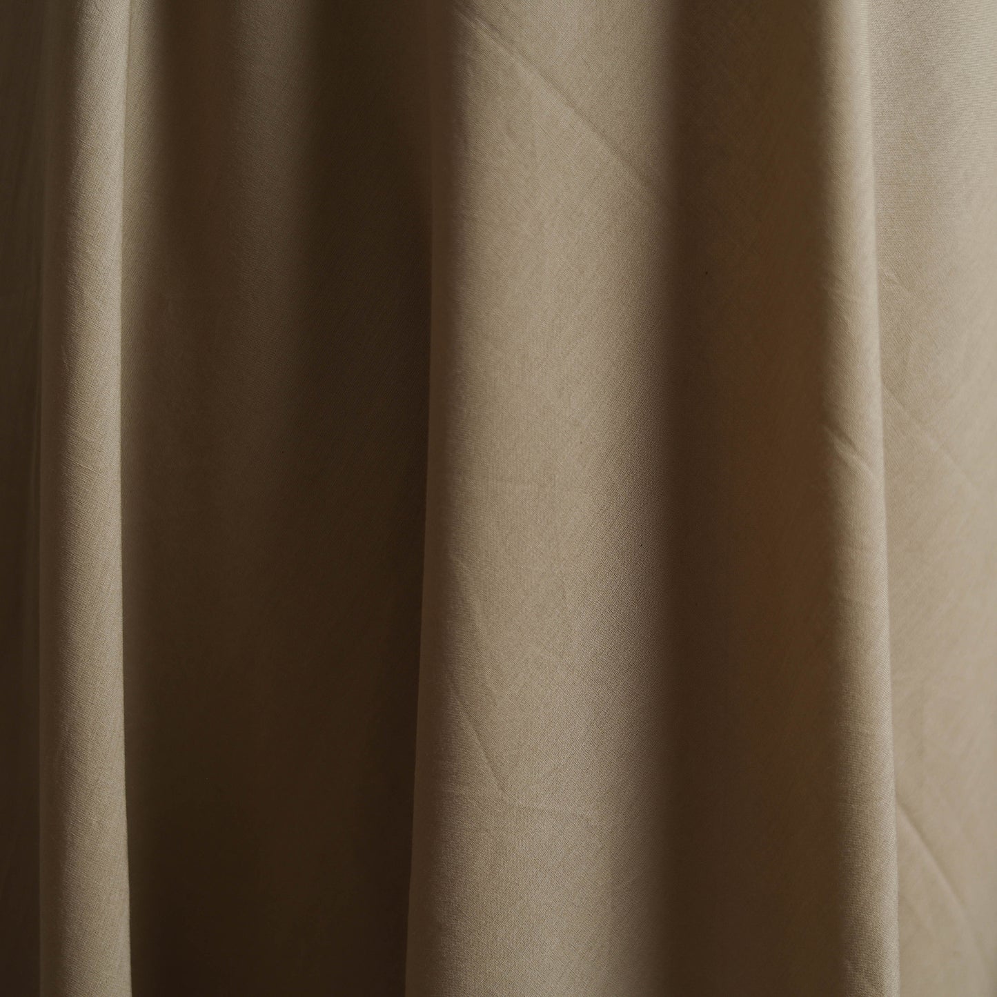 Beige - Prewashed Cotton Plain Fabric 09