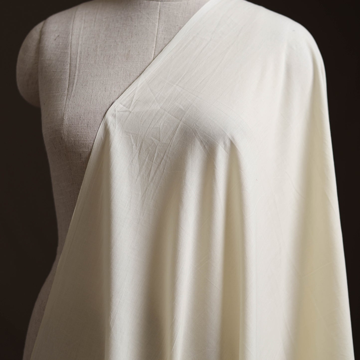 White - Prewashed Cotton Plain Fabric 32