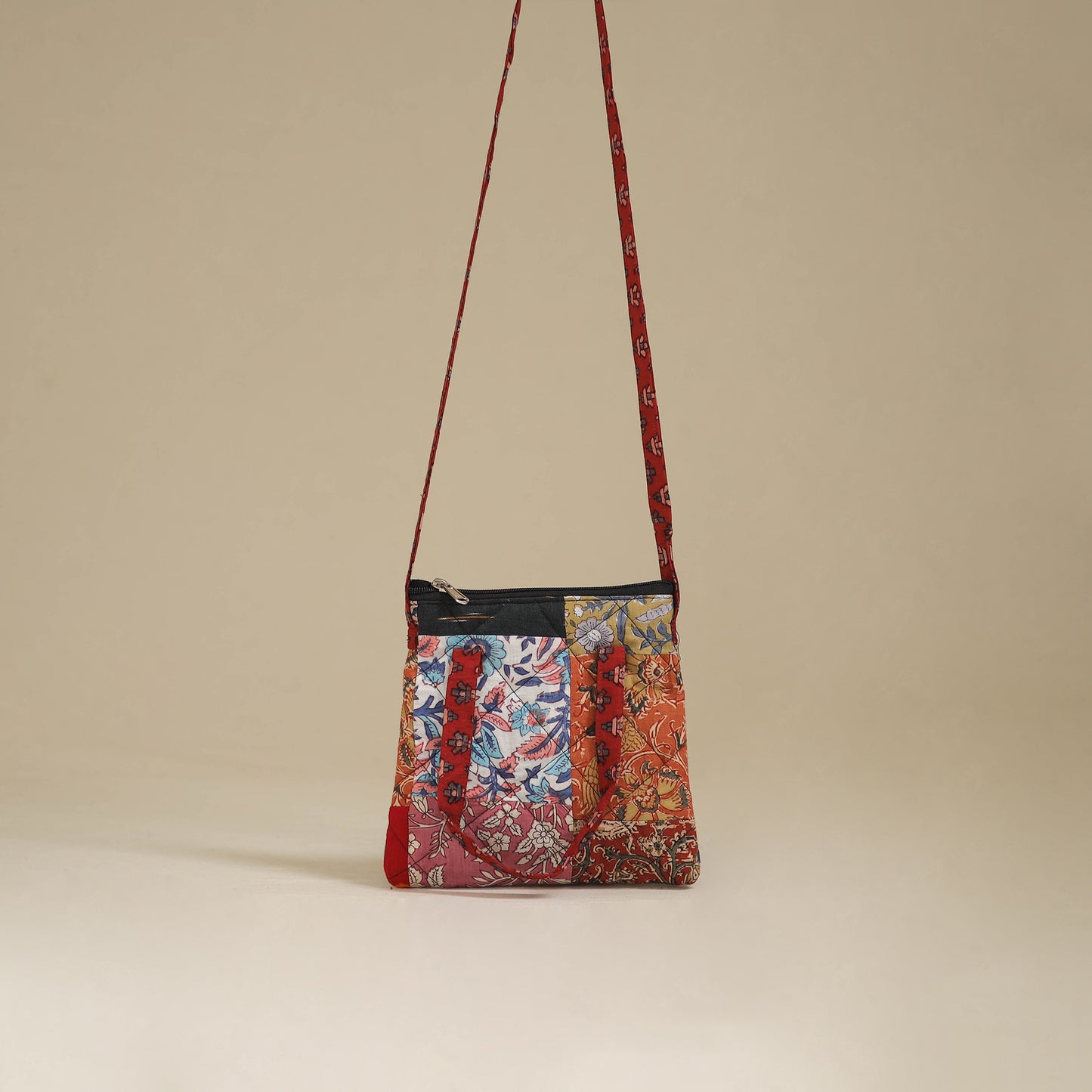 Handmade Quilted Patchwork Sling Bag 03