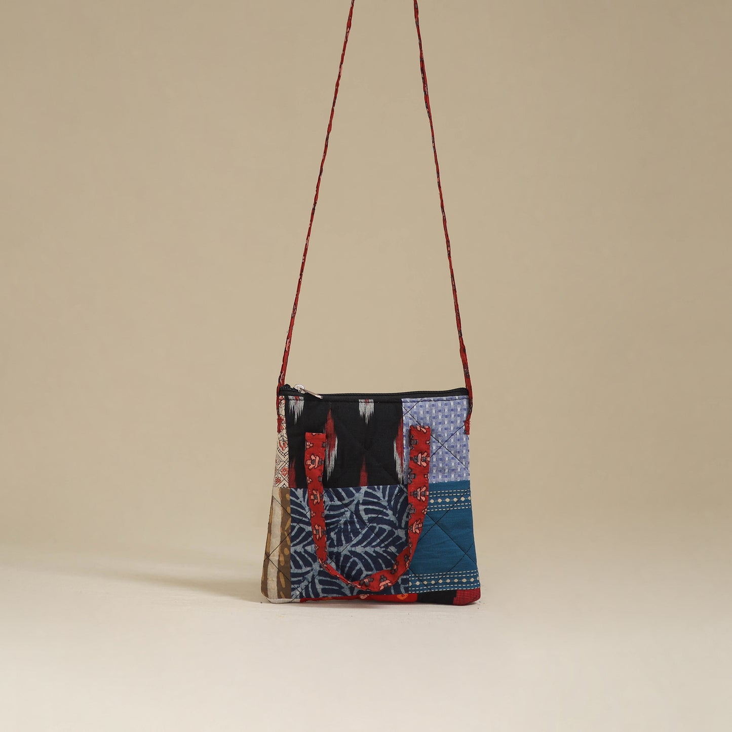 Handmade Quilted Patchwork Sling Bag 11