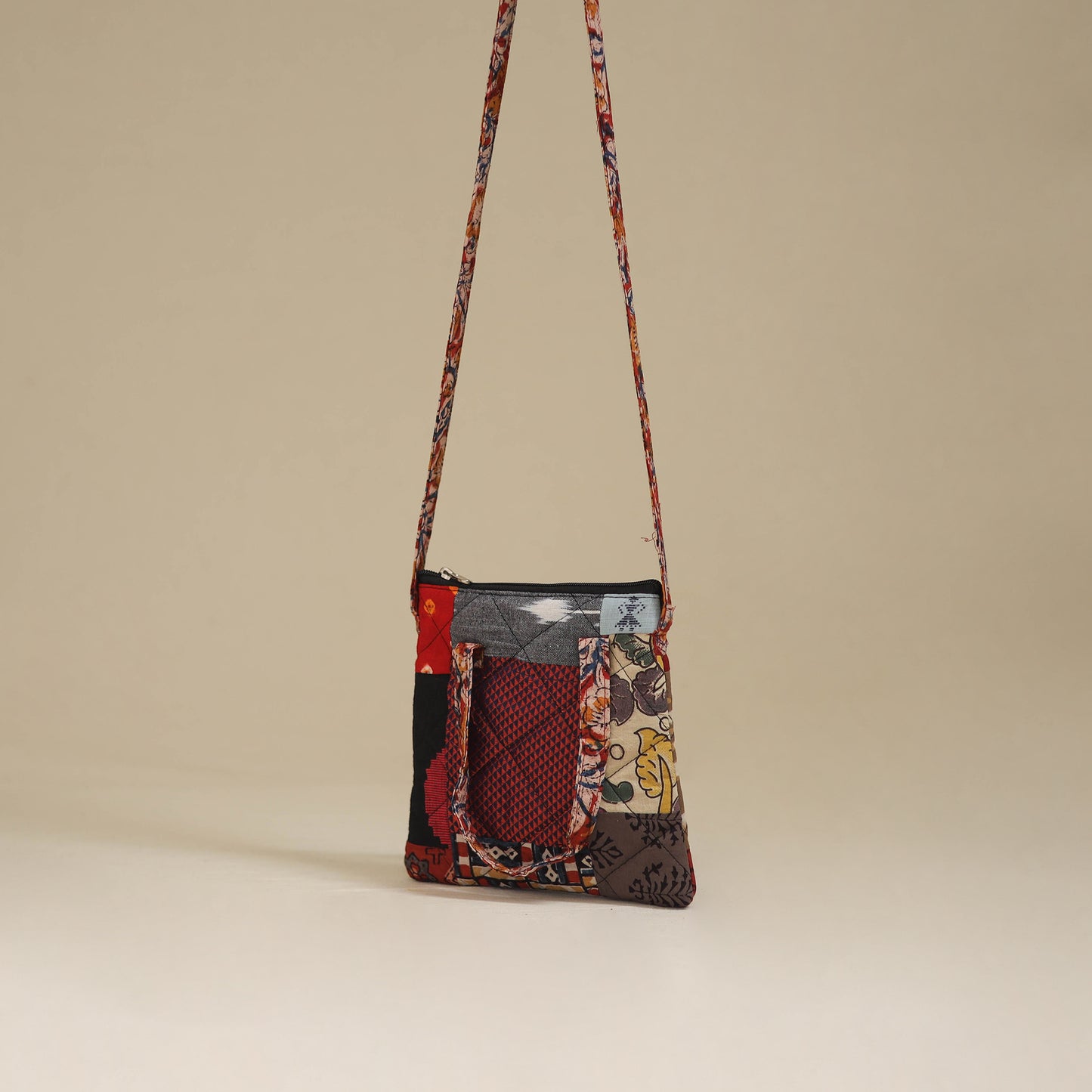 Handmade Quilted Patchwork Sling Bag 12