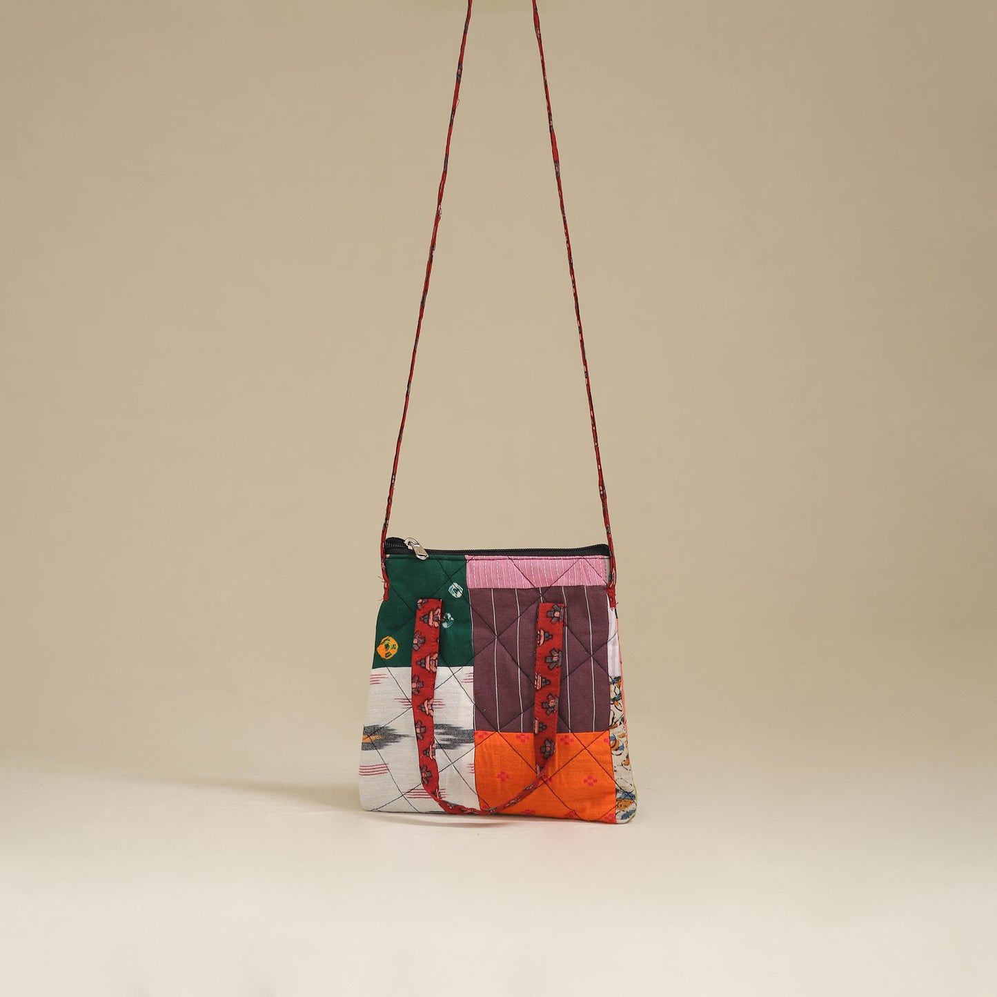 Handmade Quilted Patchwork Sling Bag 15