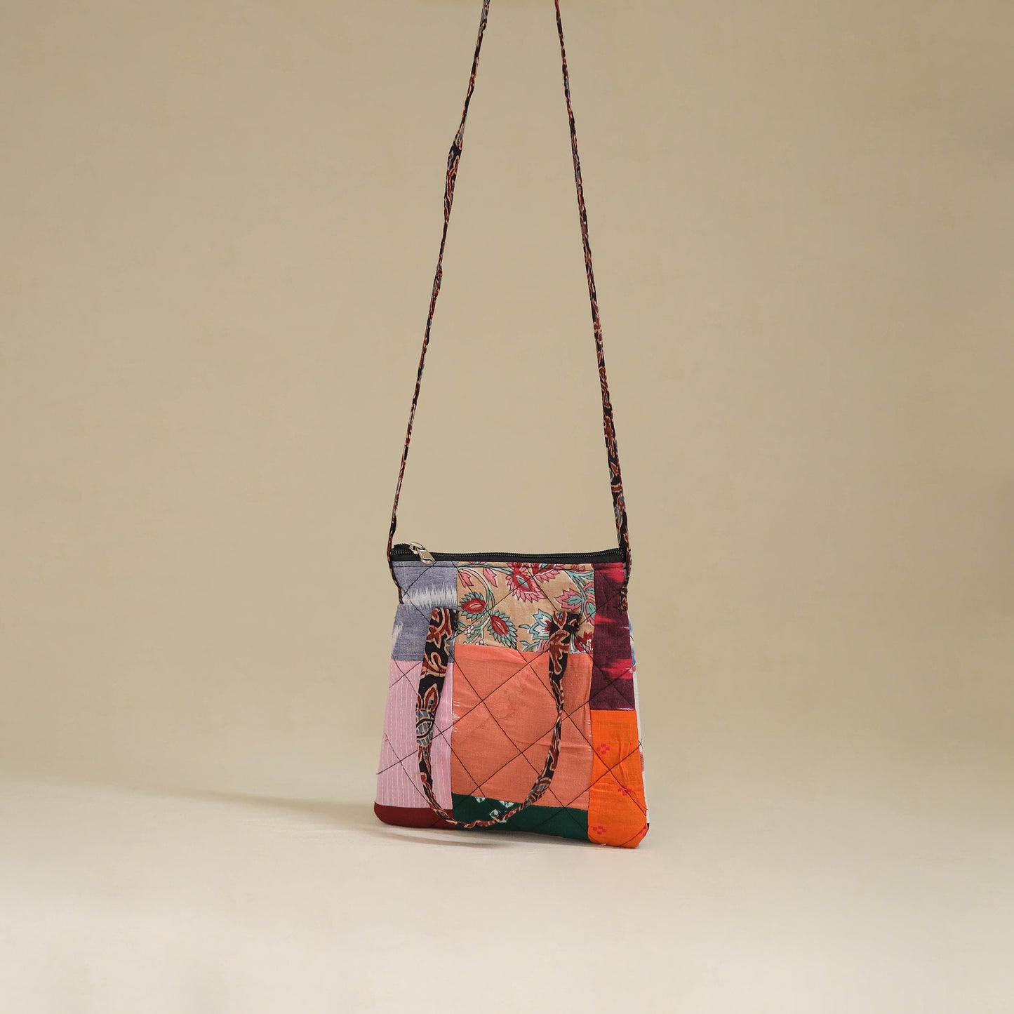 Handmade Quilted Patchwork Sling Bag 22