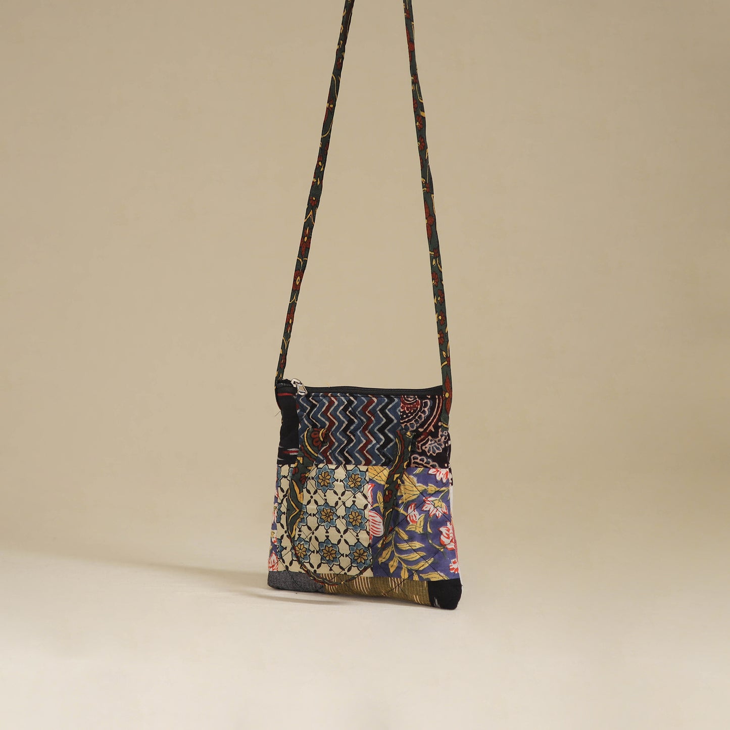 Handmade Quilted Patchwork Sling Bag 23