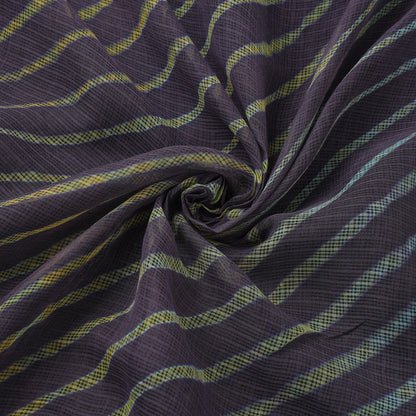 Black - Leheriya Tie-Dye Kota Doria Cotton Fabric 74