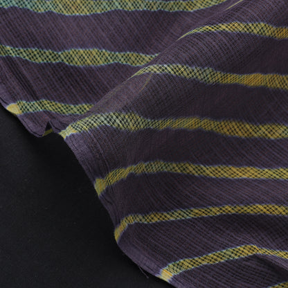 Black - Leheriya Tie-Dye Kota Doria Cotton Fabric 74