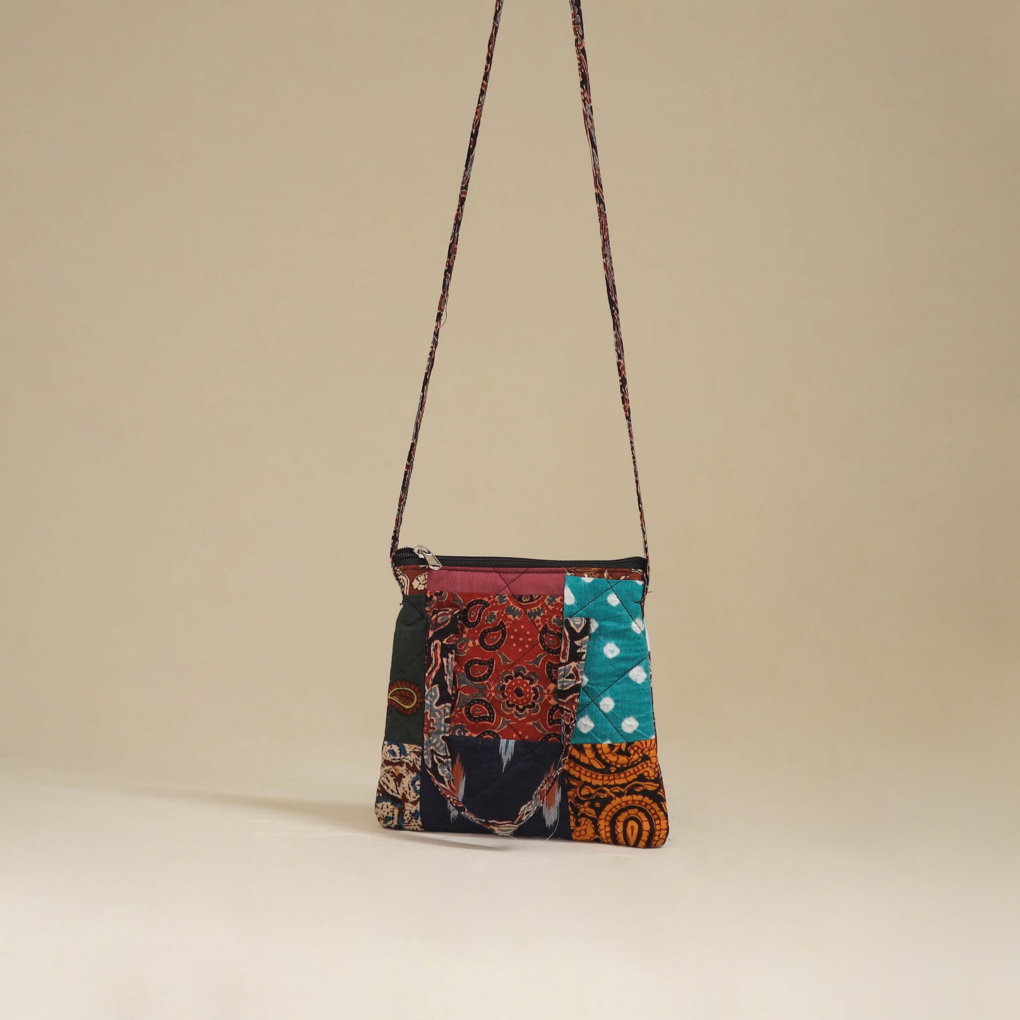 Handmade Quilted Patchwork Sling Bag 25
