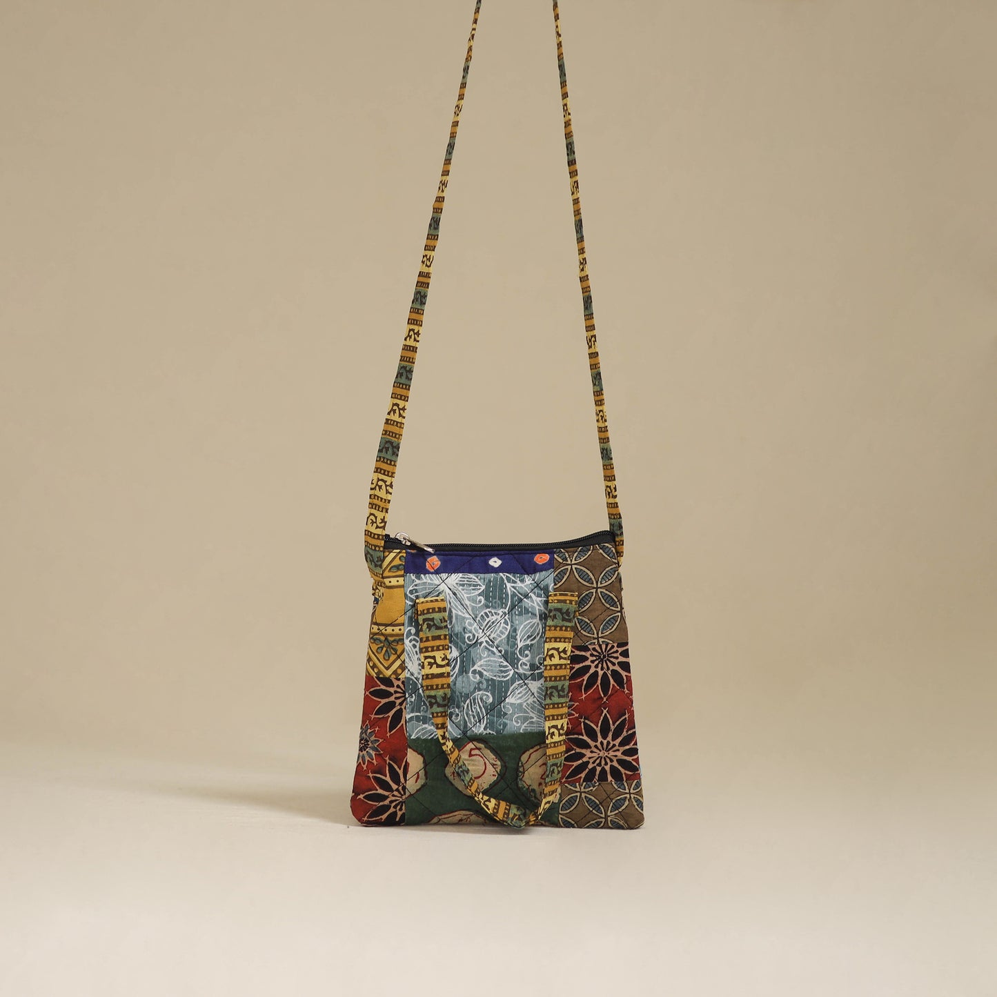 Handmade Quilted Patchwork Sling Bag 27