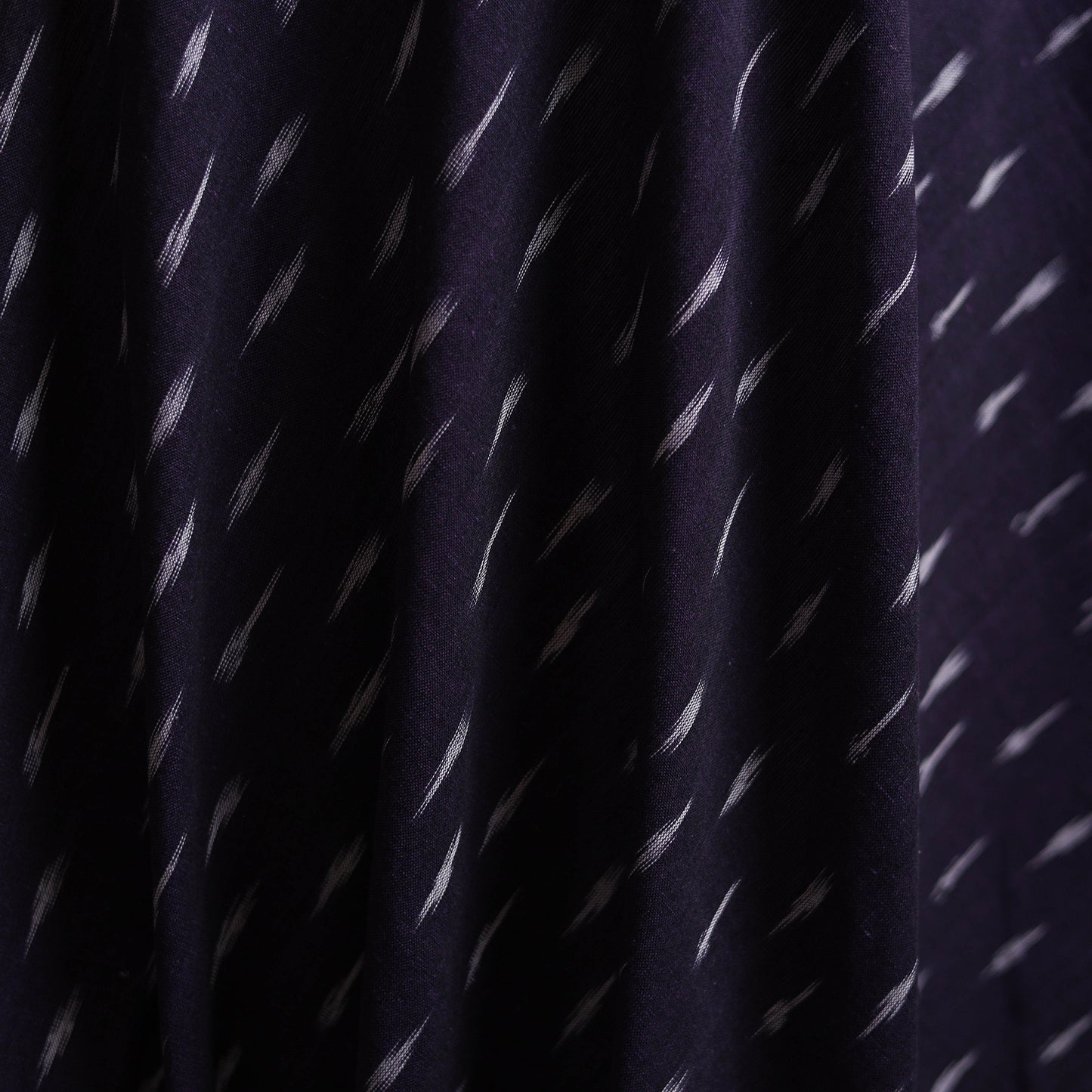 Purple - Pochampally Ikat Weave Cotton Fabric 04