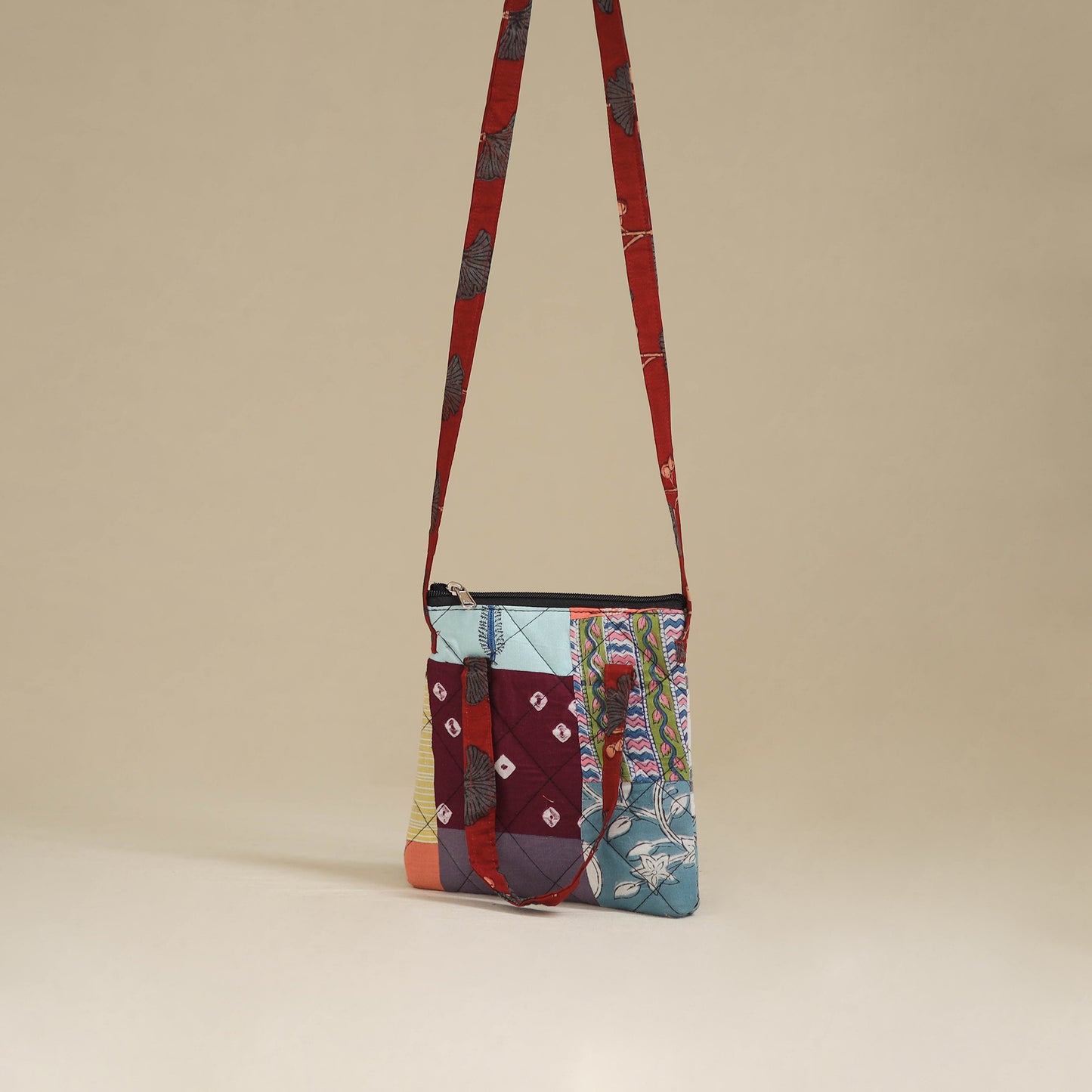 Handmade Quilted Patchwork Sling Bag 31