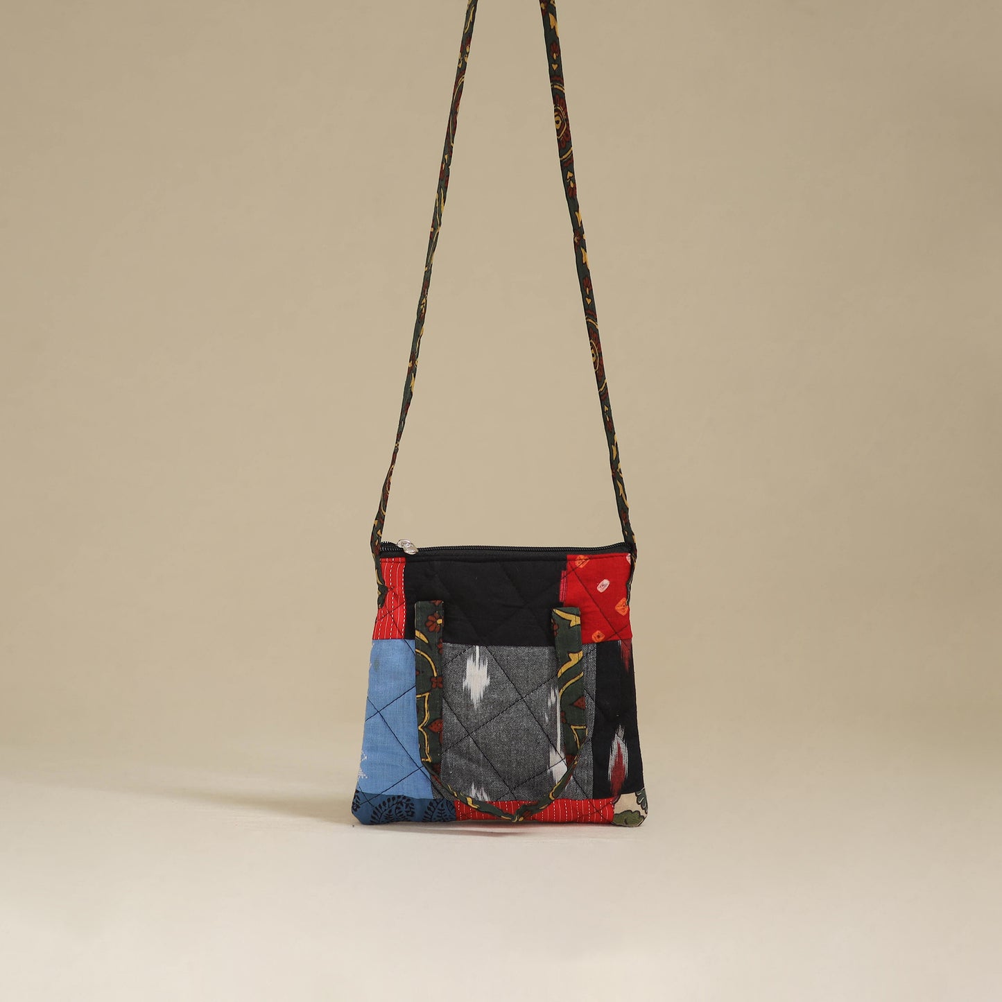 Handmade Quilted Patchwork Sling Bag 33