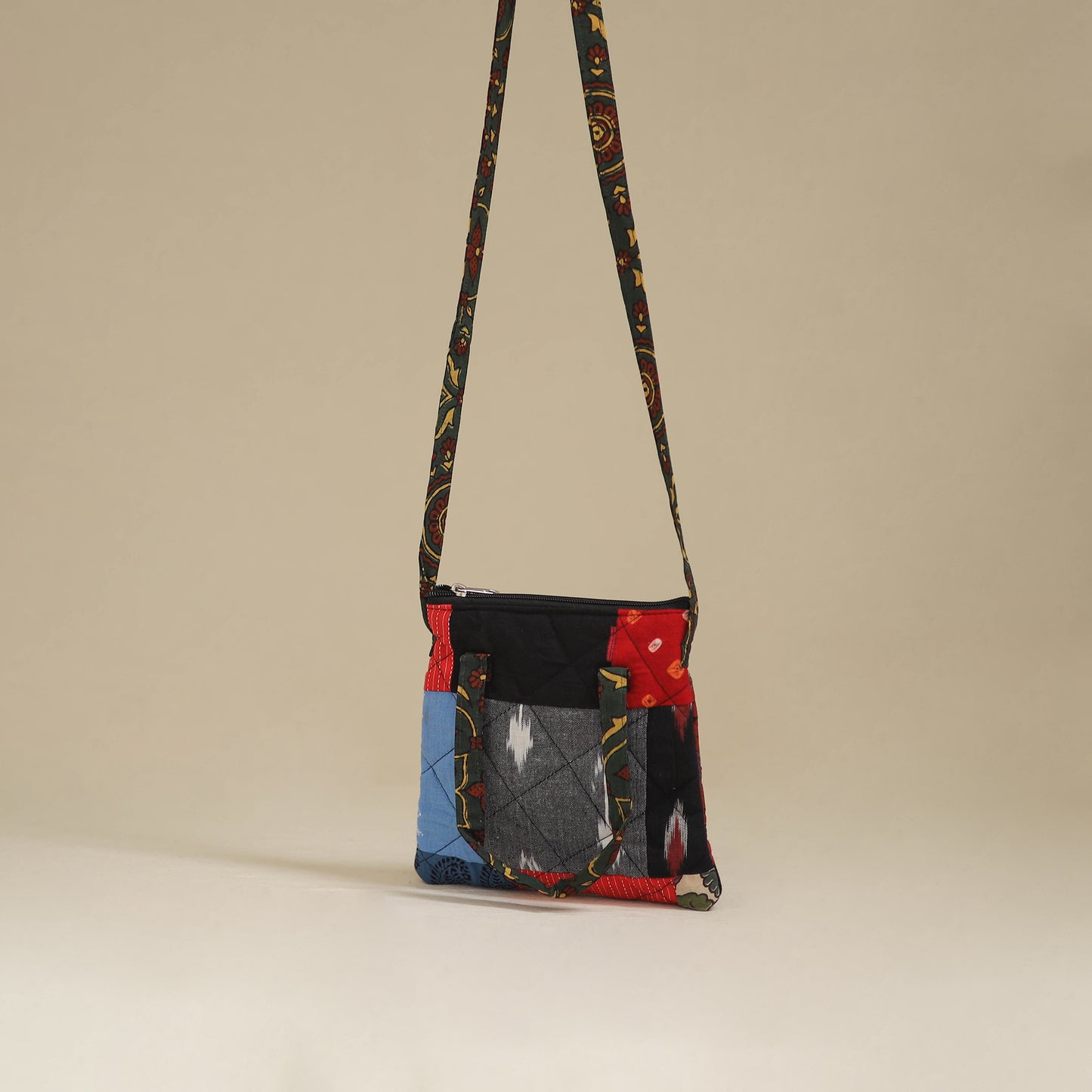 Handmade Quilted Patchwork Sling Bag 33