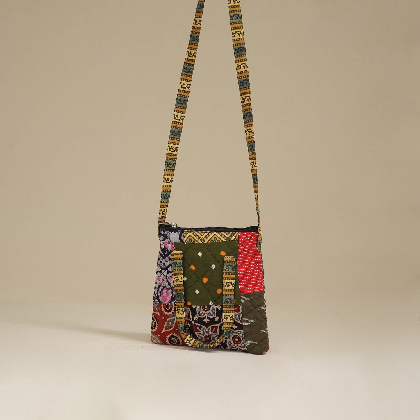 Handmade Quilted Patchwork Sling Bag 37