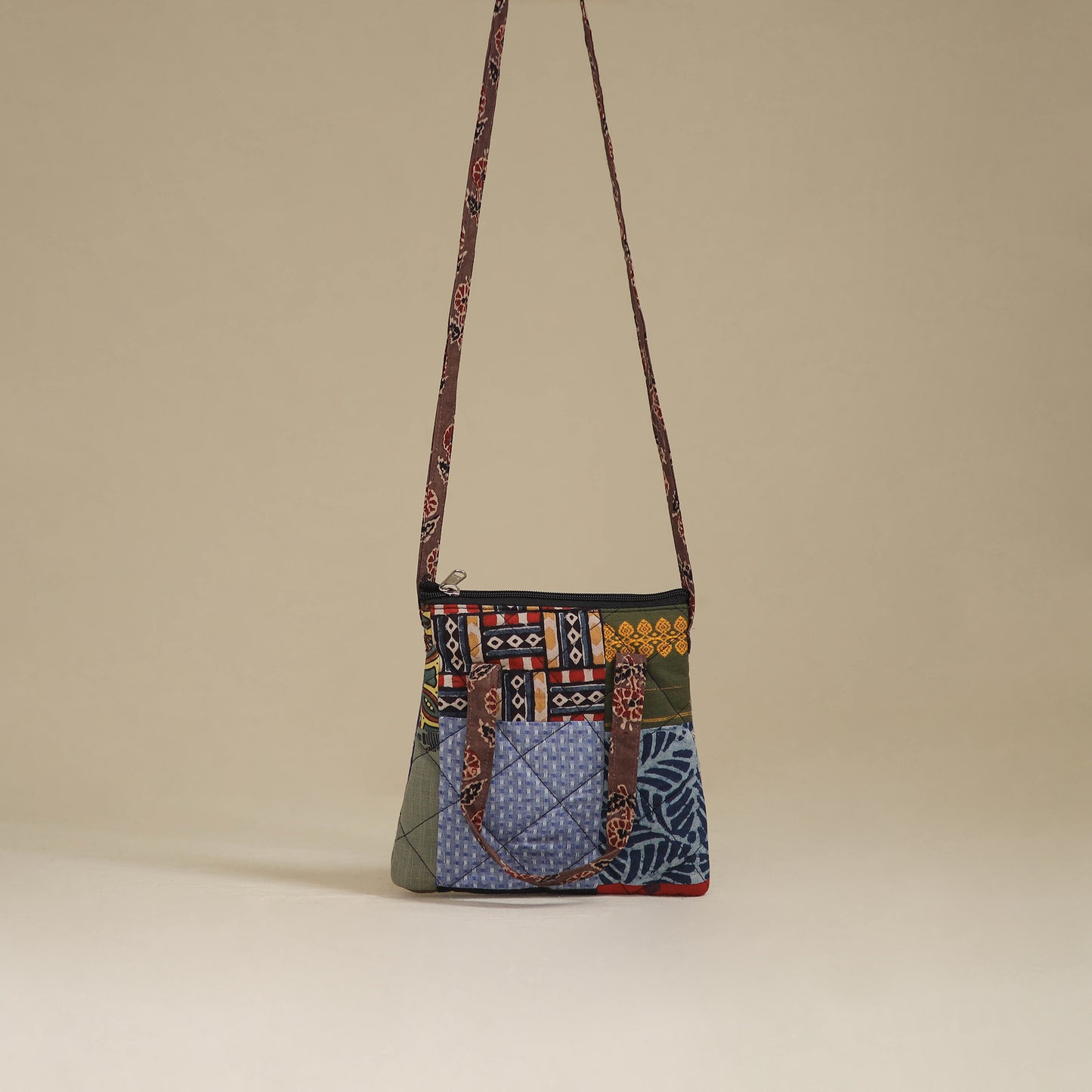 Handmade Quilted Patchwork Sling Bag 38