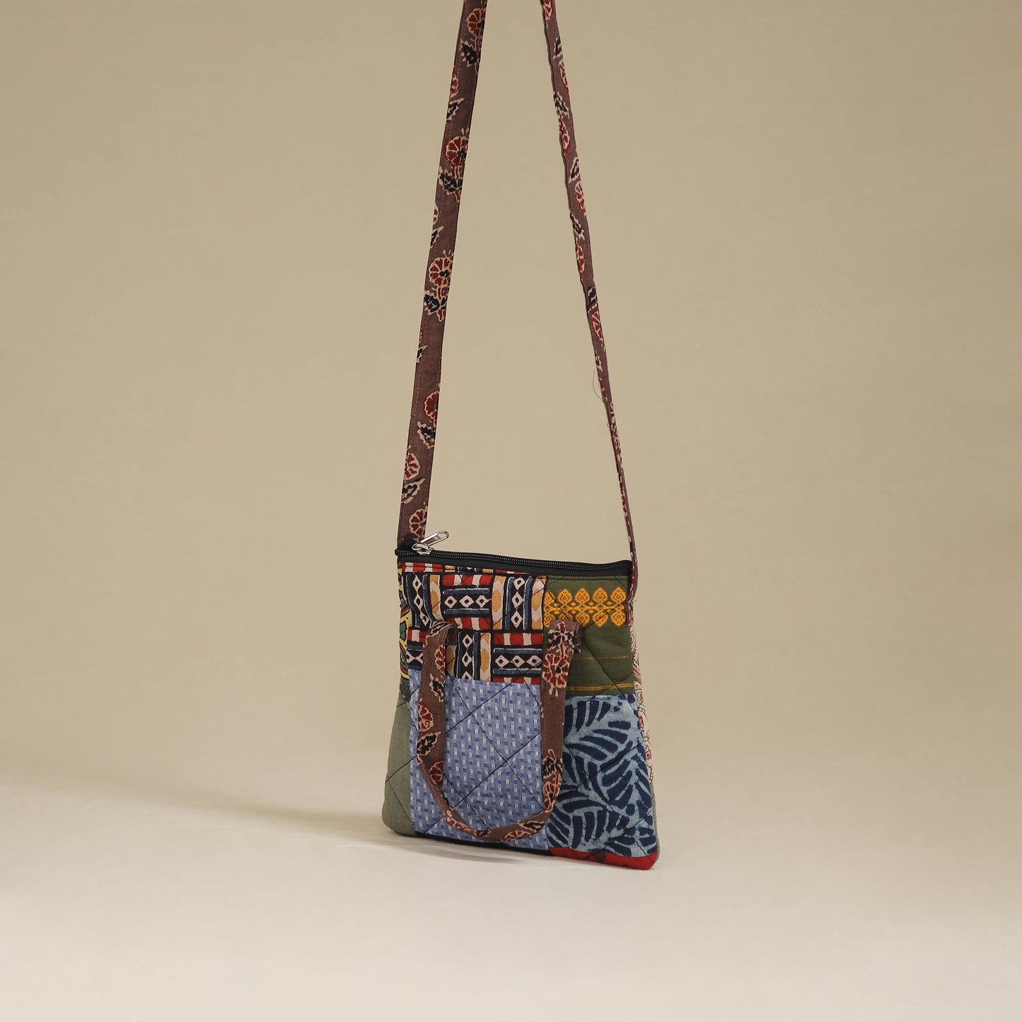 Handmade Quilted Patchwork Sling Bag 38
