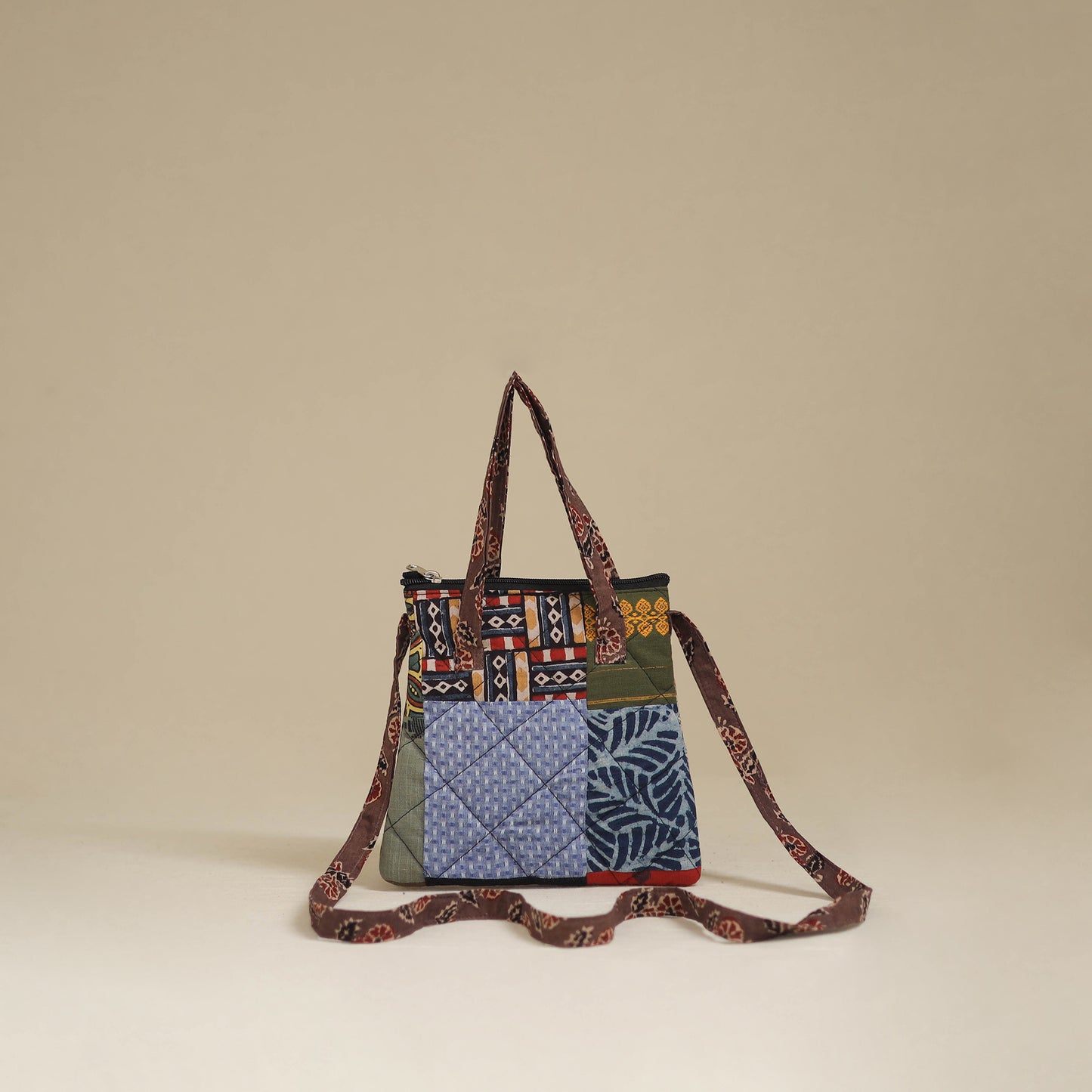 Handmade Quilted Patchwork Sling Bag 38