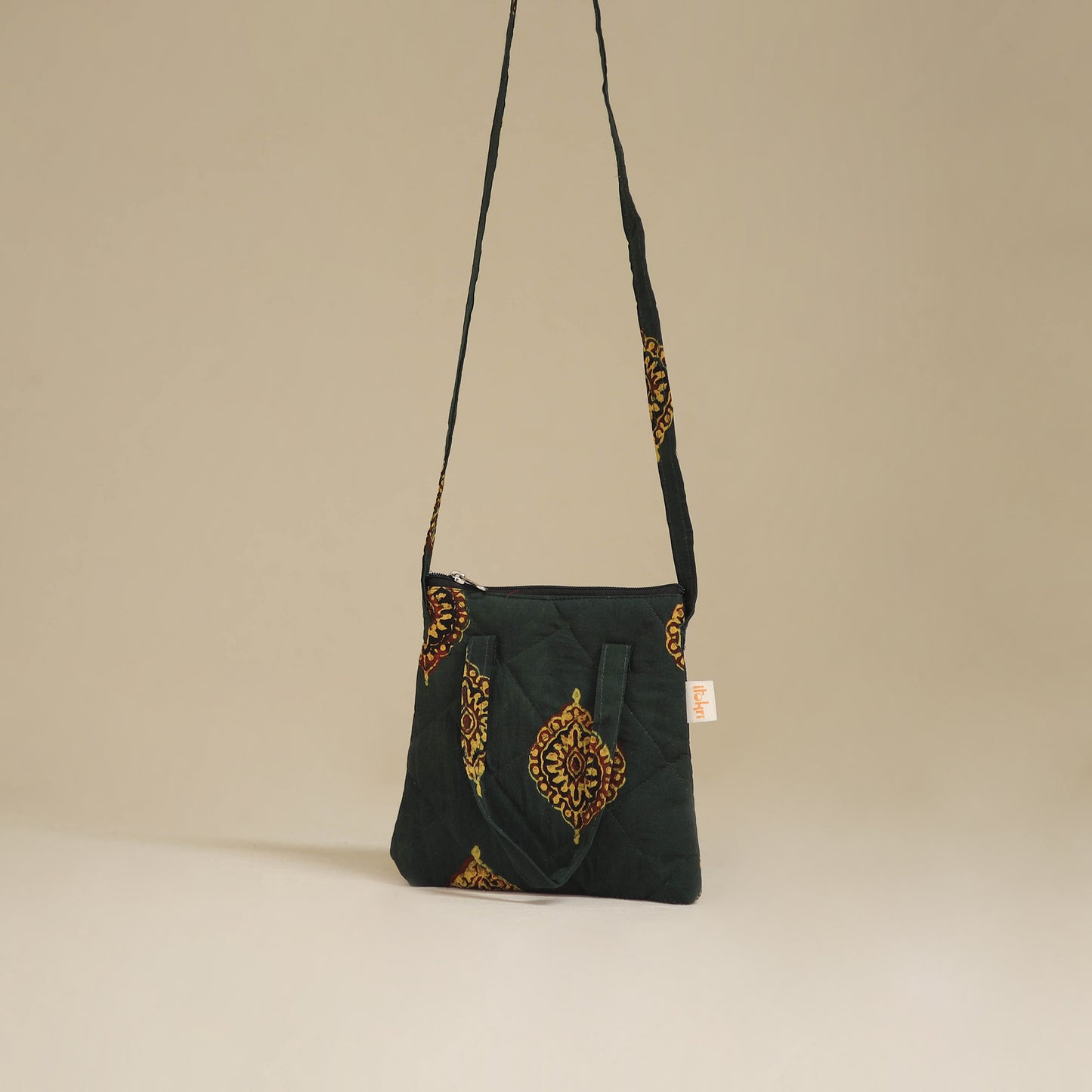 Handcrafted Quilted Sling Bag 79