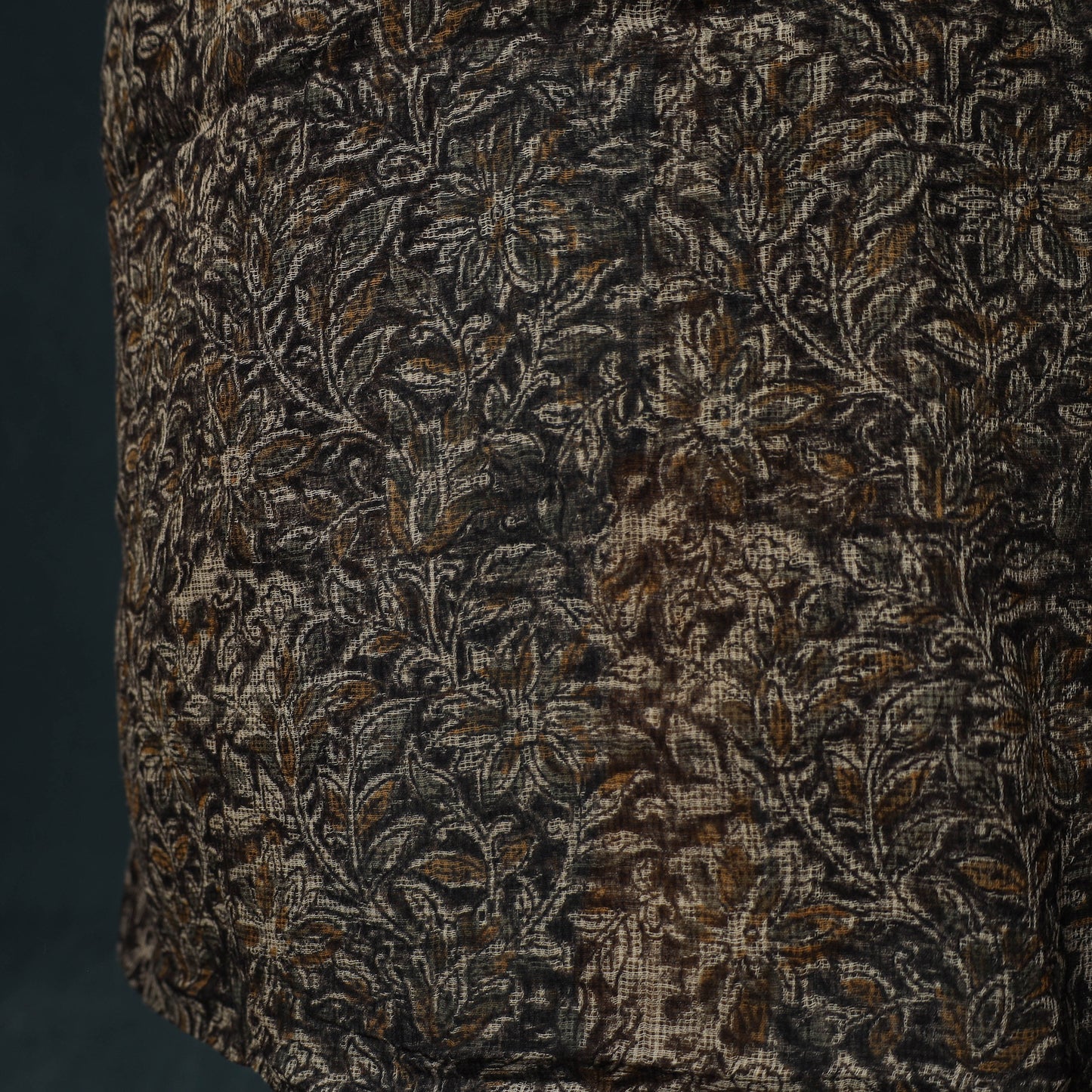 Pedana Kalamkari Block Print Kota Doria Cotton 2pc Unstitched Dress Material Kurta Set 05