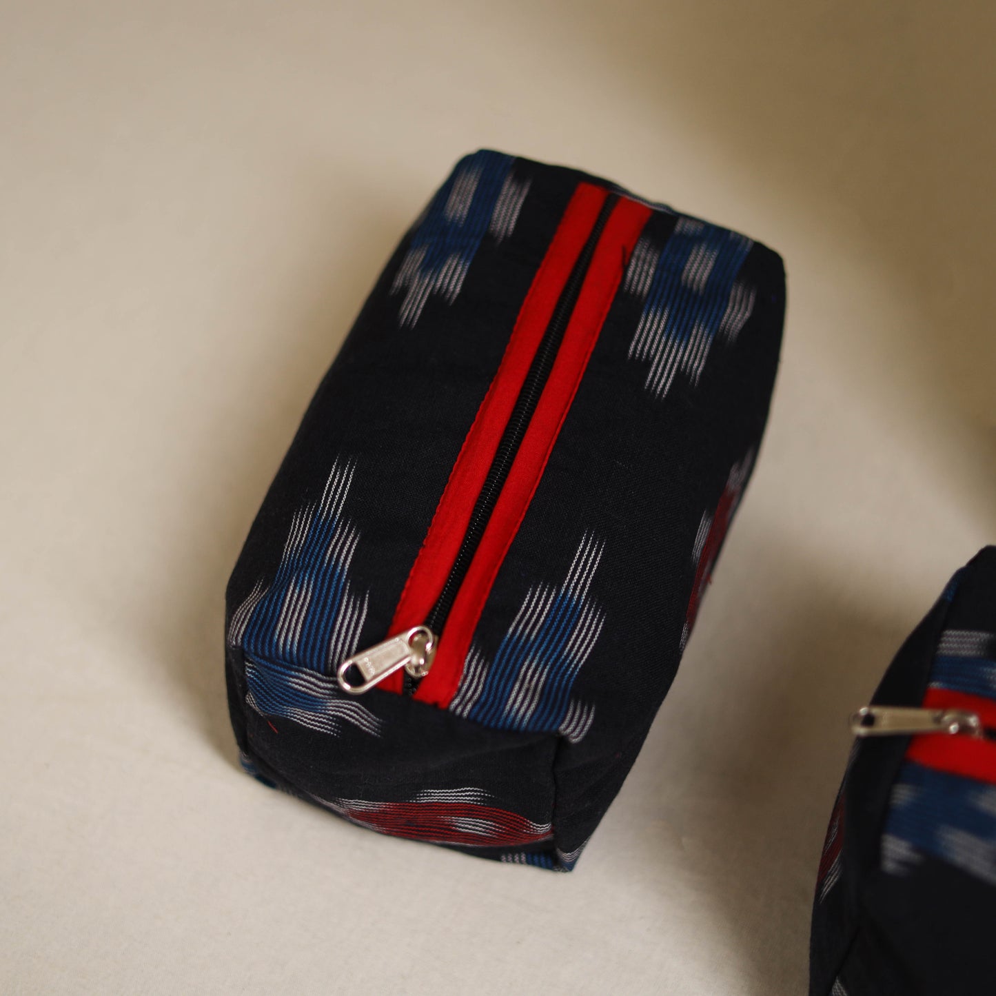 Handcrafted Fabric Toiletry Bags (Set of 3) 14